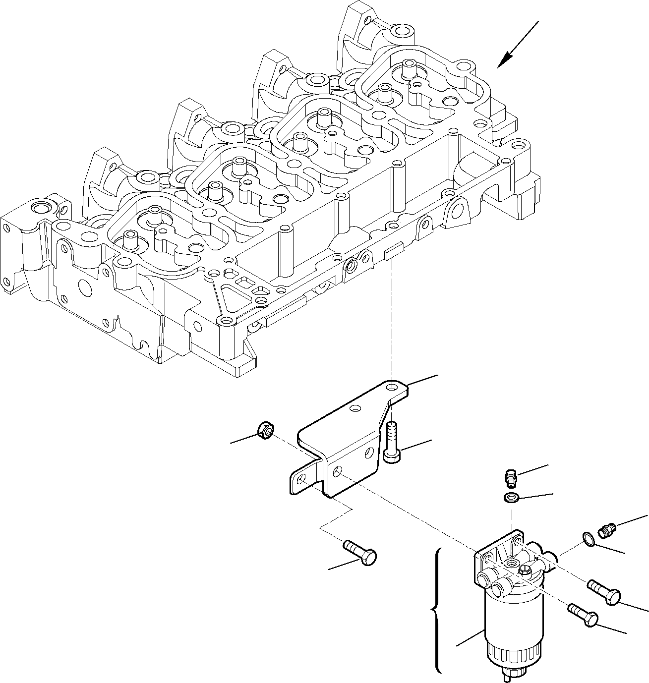 Backhoeloaders Komatsu / WB91R-5 S/N F00003-Up(wb91r5) / FUEL FILTER(A-0250 : 0439)