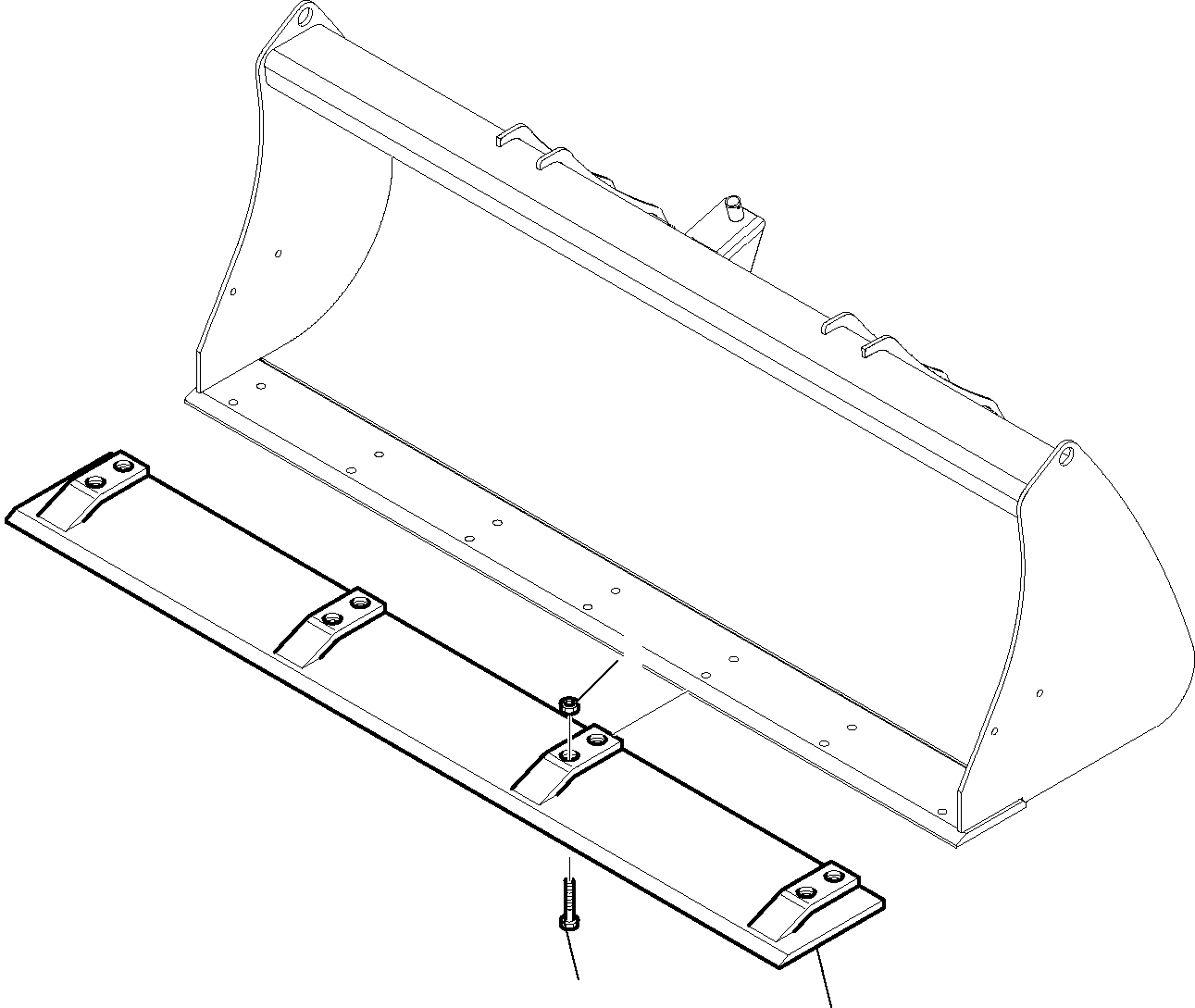 Backhoeloaders Komatsu / WB91R-5 S/N F00003-Up(wb91r5) / BLADE INSTEAD OF TEETH (FOR BUCKET L=2180 OR L=2200)(G-0080 : 7090)