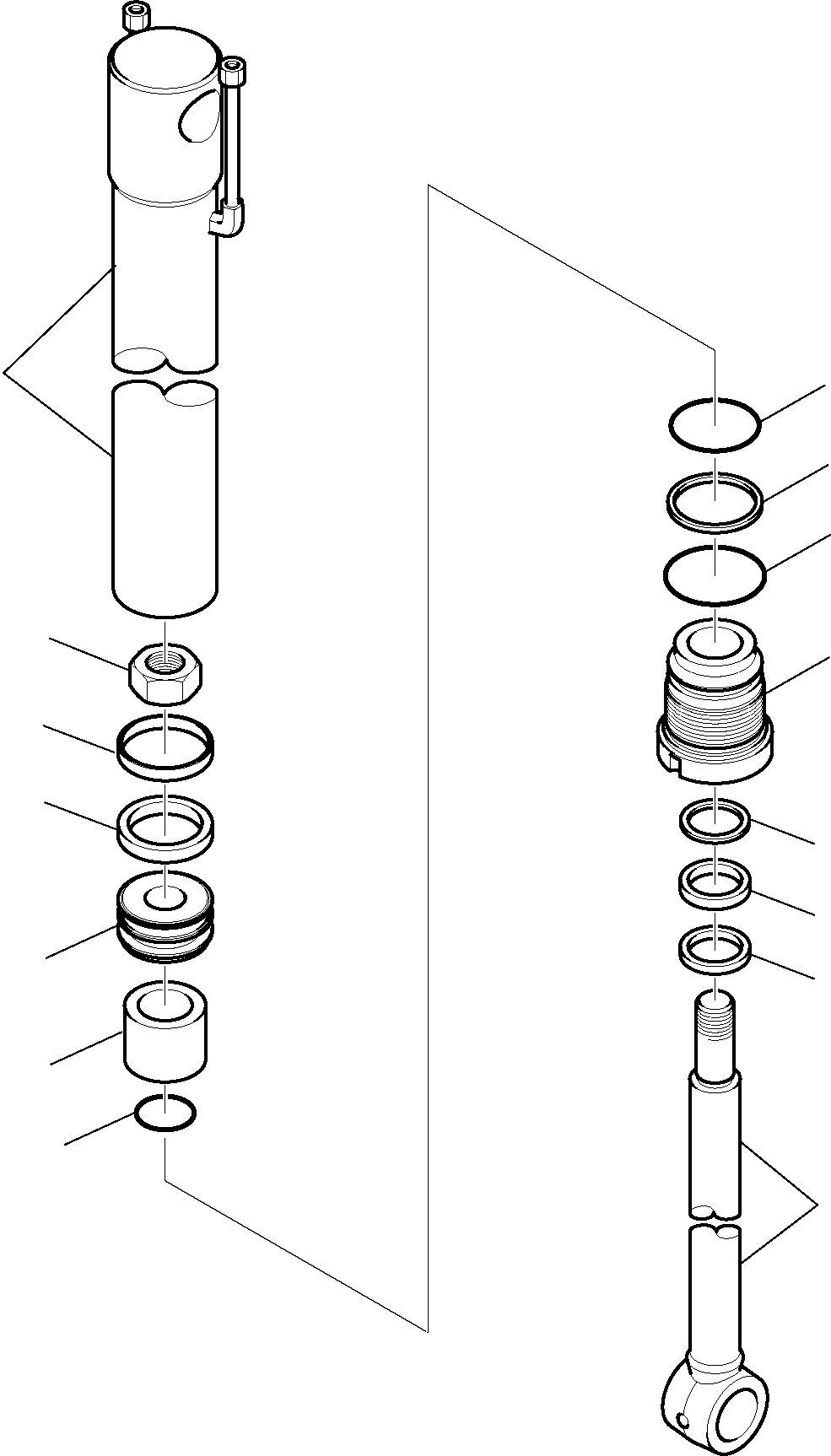 Backhoeloaders Komatsu / WB91R-5 S/N F00003-Up(wb91r5) / OUTRIGGER CYLINDER(G-0140 : 7230)