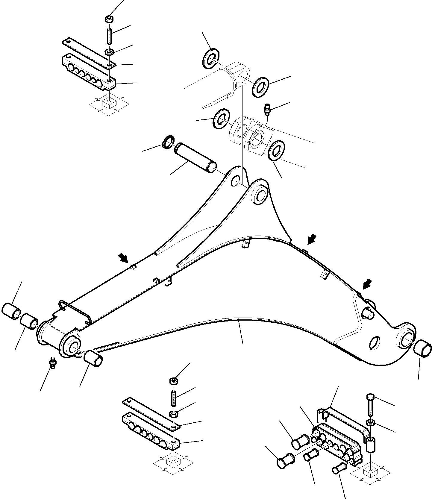 Backhoeloaders Komatsu / WB91R-5 S/N F00003-Up(wb91r5) / BOOM(G-0200 : 7330)