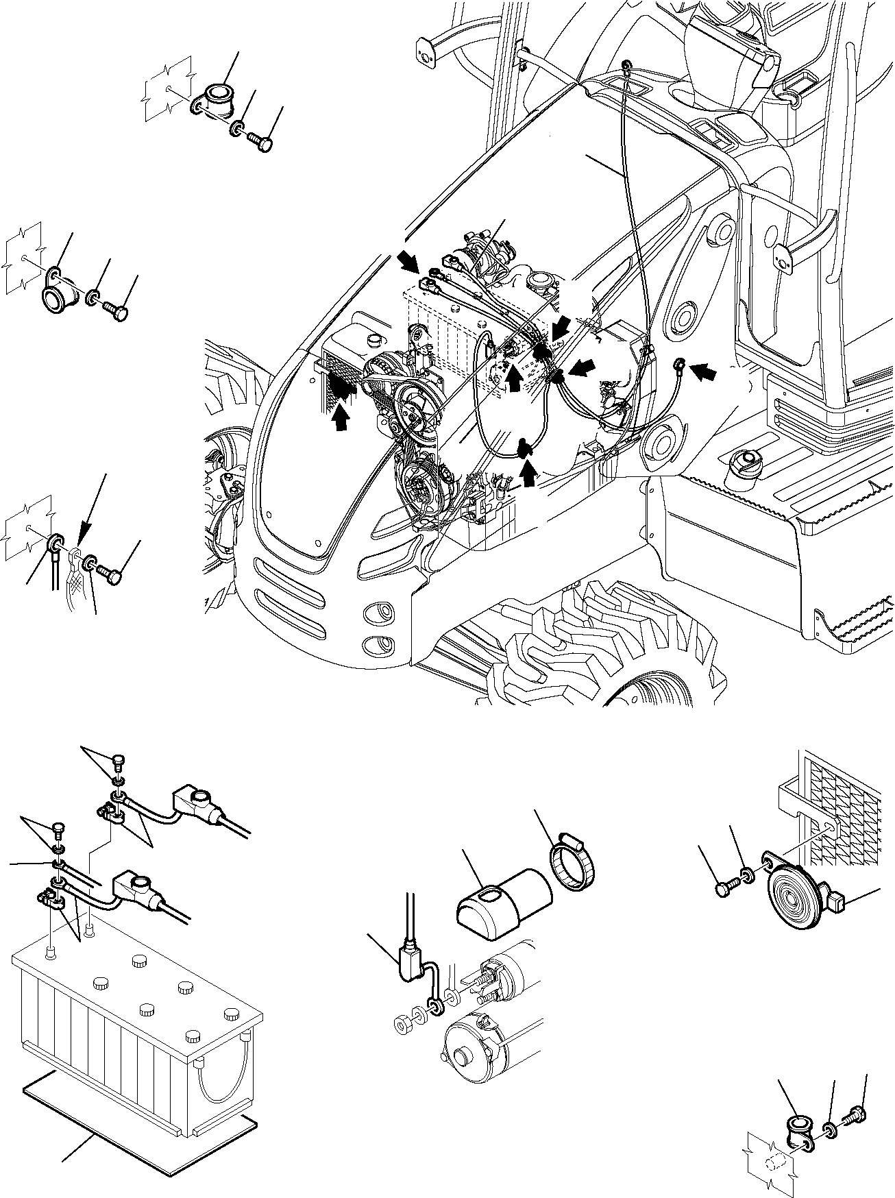 Backhoeloaders Komatsu / WB93R-5 S/N F50003-Up(wb93r5) / ELECTRICAL SYSTEM (ENGINE LINE) (2/2)(B-0170 : 1430)