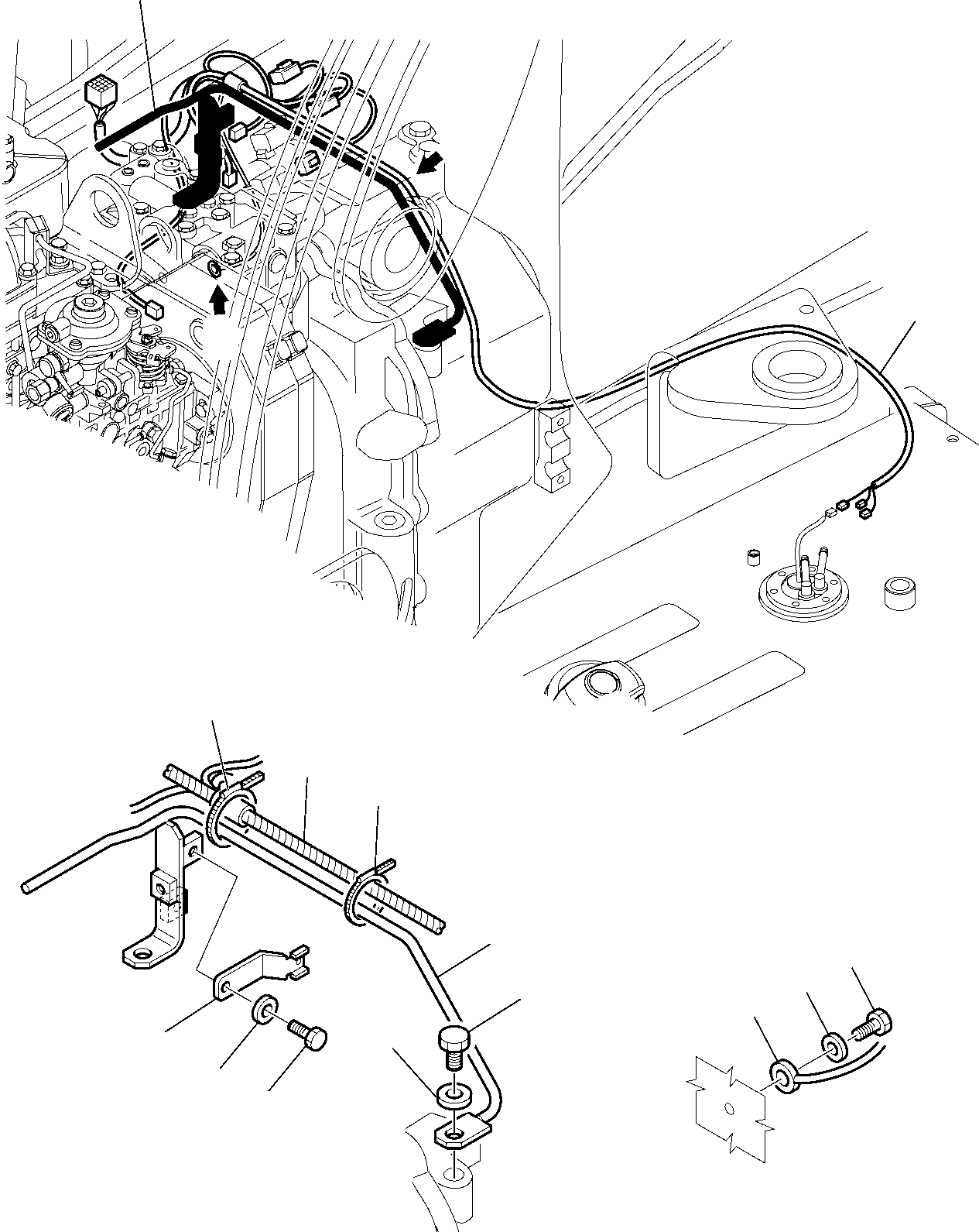 Backhoeloaders Komatsu / WB93R-5 S/N F50003-Up(wb93r5) / ELECTRICAL SYSTEM (TRANSMISSION LINE)(B-0200 : 1500)