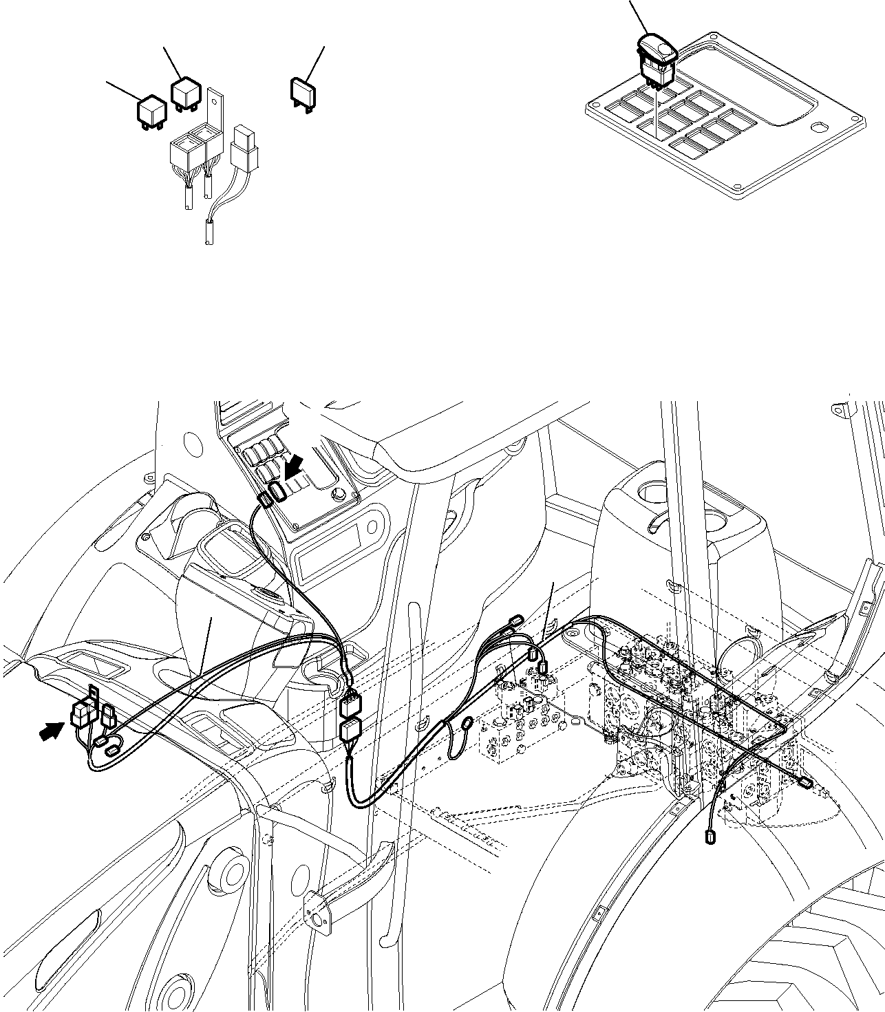 Backhoeloaders Komatsu / WB93R-5 S/N F50003-Up(wb93r5) / ELECTRICAL SYSTEM (SLIDING PLATE)(B-0240 : 1650)