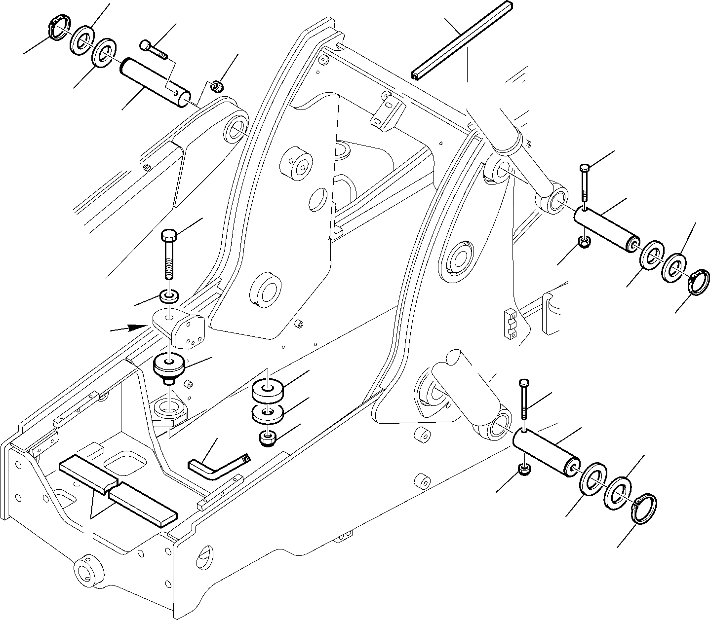 Backhoeloaders Komatsu / WB93R-5 S/N F50003-Up(wb93r5) / FRAME EQUIPMENT(C-0020 : 3010)