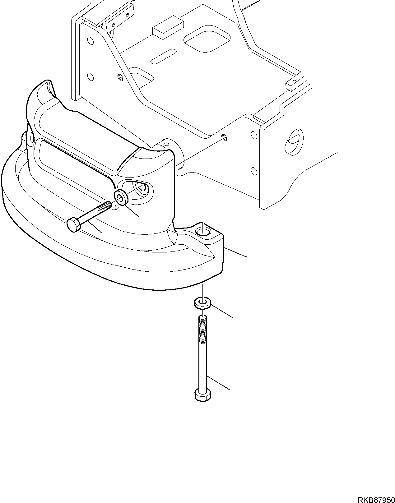 Backhoeloaders Komatsu / WB93S-5E0 S/N F20003-Up(wb93s5e0) / COUNTER WEIGHT (170 kg)(E-5050 : 5050)