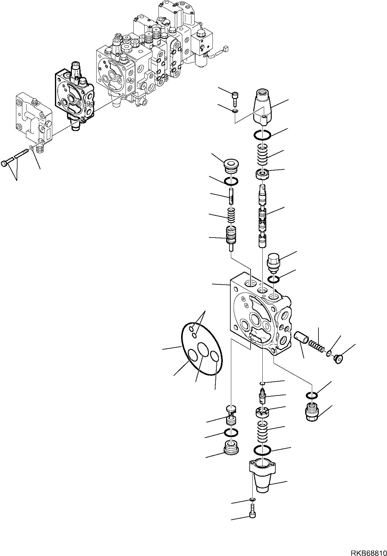 Backhoeloaders Komatsu / WB93S-5E0 S/N F20003-Up(wb93s5e0) / SIDE DIGGING BOOM ELEMENT (WITH BACKHOE PPC)(F-6298 : 6298)