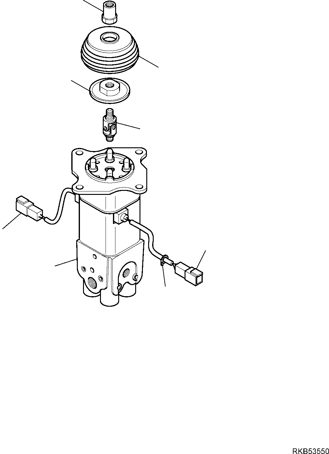 Backhoeloaders Komatsu / WB93S-5E0 S/N F20003-Up(wb93s5e0) / SHOVEL PPC VALVE (FLOAT + RETURN TO DIG)(F-6330 : 6330)