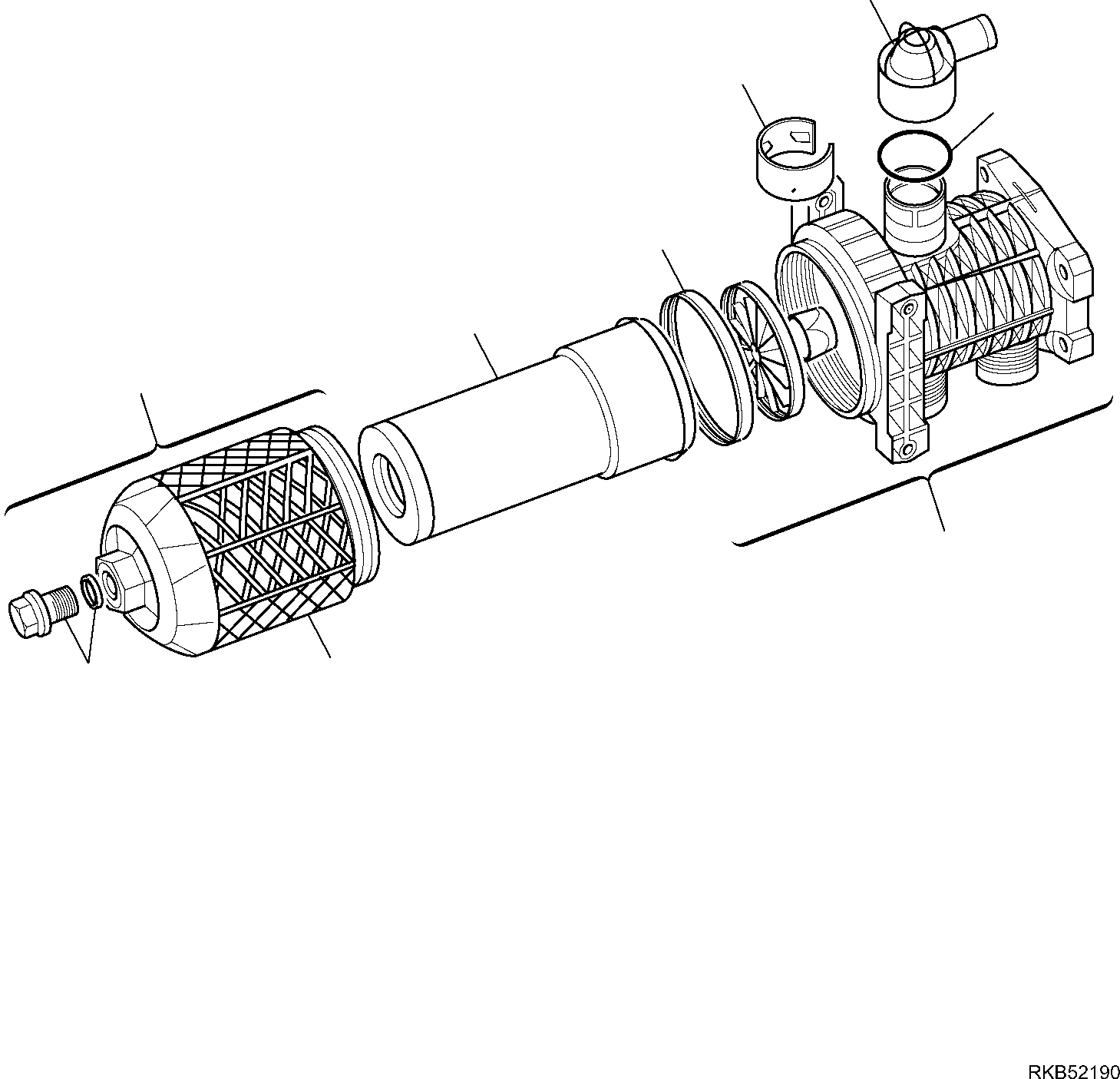 Backhoeloaders Komatsu / WB93S-5E0 S/N F20003-Up(wb93s5e0) / HYDRAULIC PIPING (RETURN LINE) (3/5)(F-6420 : 6420)
