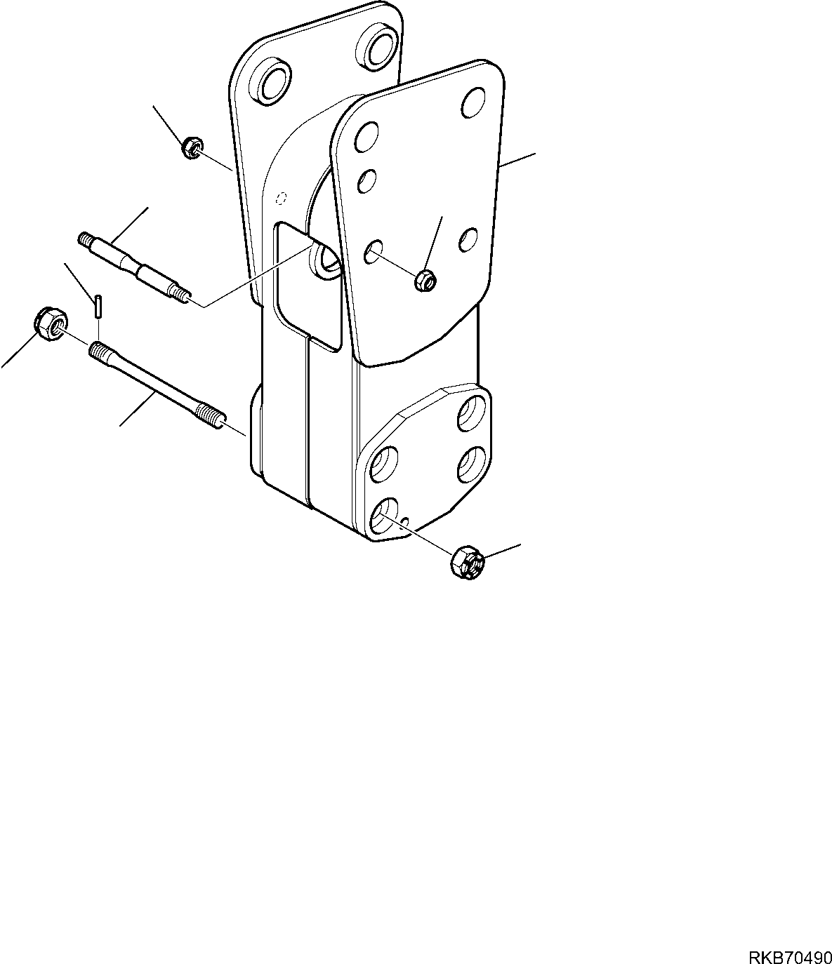 Backhoeloaders Komatsu / WB93S-5E0 S/N F20003-Up(wb93s5e0) / HAMMER HP500 (2/3)(F-6935 : 6935)