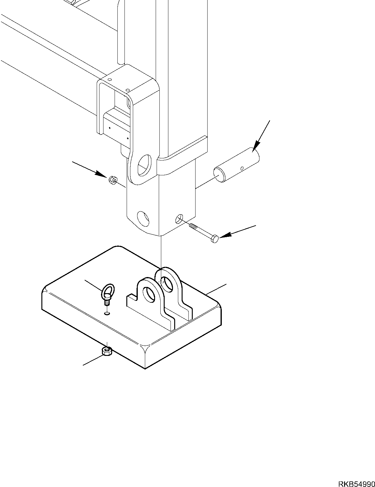 Backhoeloaders Komatsu / WB93S-5E0 S/N F20003-Up(wb93s5e0) / OUTRIGGER FOOT (FOR 28