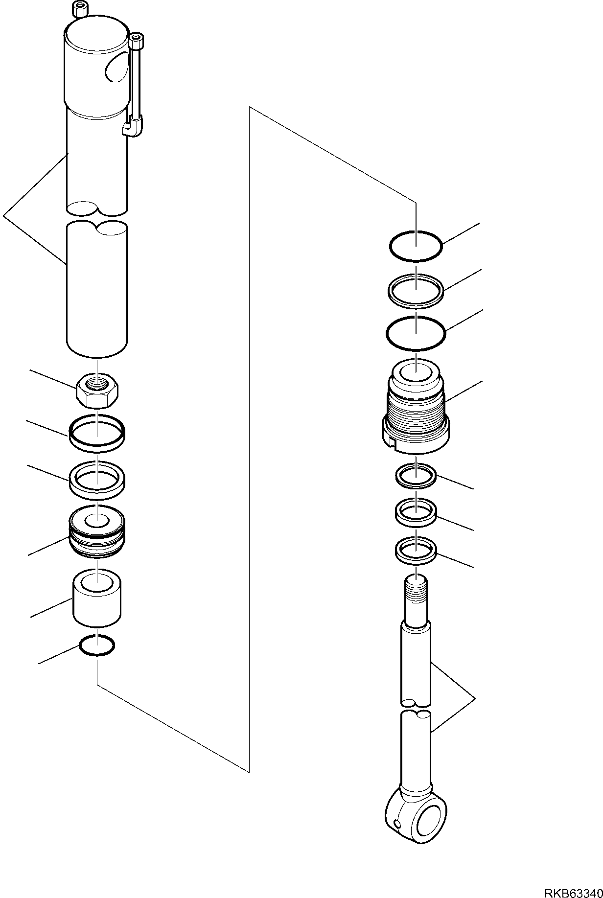 Backhoeloaders Komatsu / WB93S-5E0 S/N F20003-Up(wb93s5e0) / OUTRIGGER CYLINDER(G-7230 : 7230)