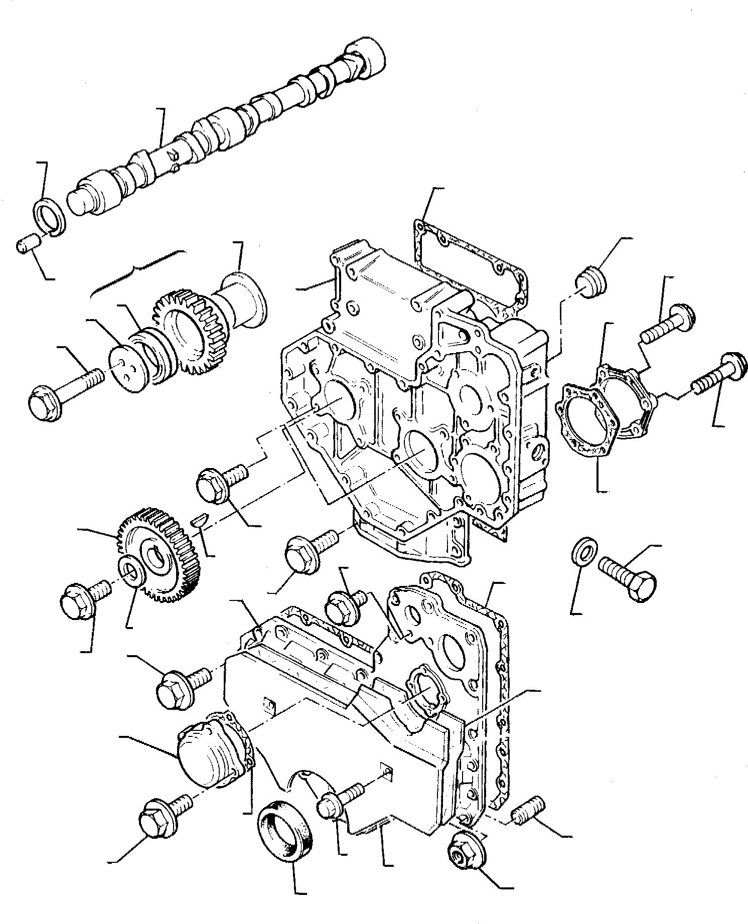 Backhoeloaders Komatsu / WB95R-1 WB97R-1 S/N 8901442-Up(wb9597r1) / TIMING GEAR AND CAMSHAFT (ASPIRATED ENGINE)(A-0130 : 0205)
