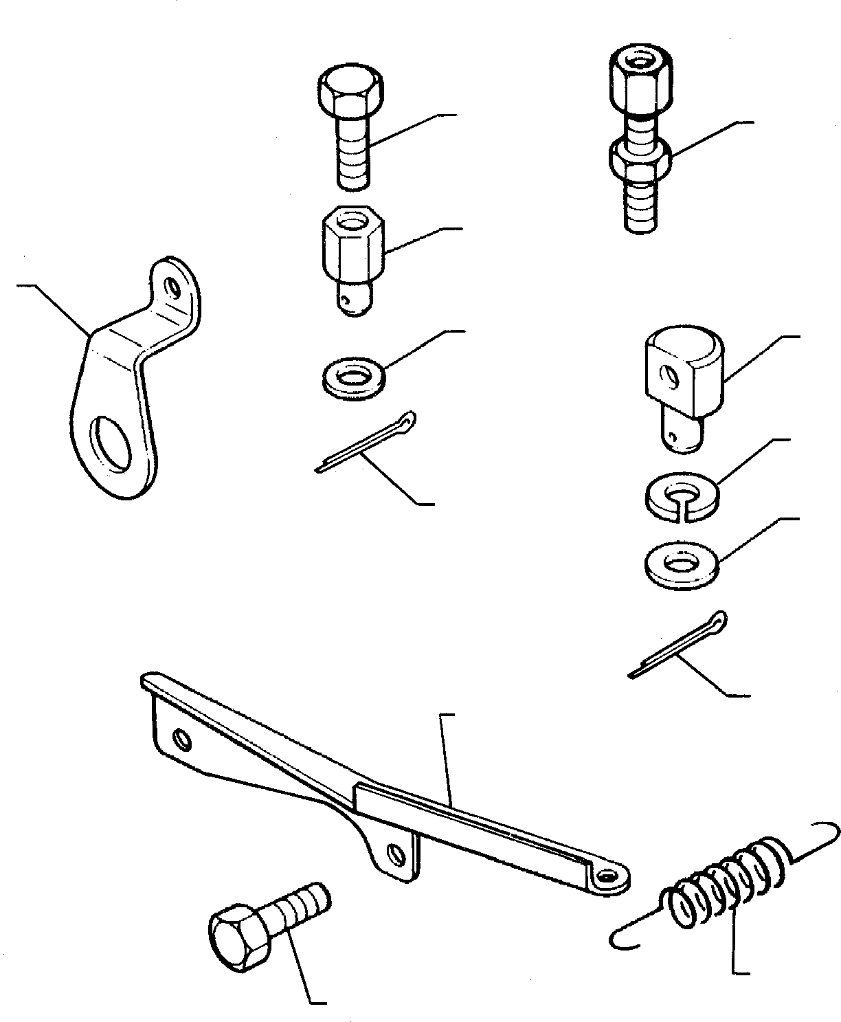 Backhoeloaders Komatsu / WB95R-1 WB97R-1 S/N 8901442-Up(wb9597r1) / THROTTLE, STOP CONTROLS (ASPIRATED ENGINE)(A-0320 : 0406)