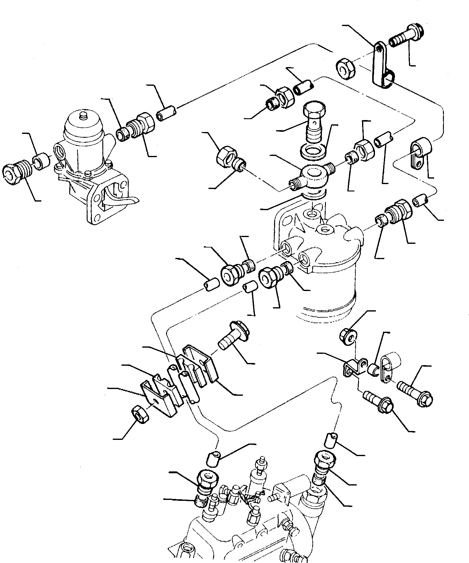 Backhoeloaders Komatsu / WB95R-1 WB97R-1 S/N 8901442-Up(wb9597r1) / LOW PRESSURE FUEL SYSTEM (TURBO ENGINE)(A-0360 : 0413)