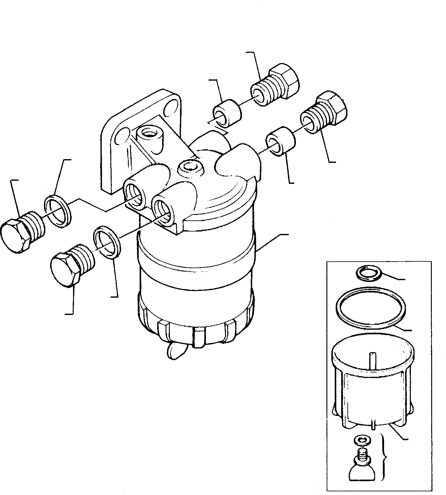 Backhoeloaders Komatsu / WB95R-1 WB97R-1 S/N 8901442-Up(wb9597r1) / DECANTER (ASPIRATED ENGINE)(A-0380 : 0417)