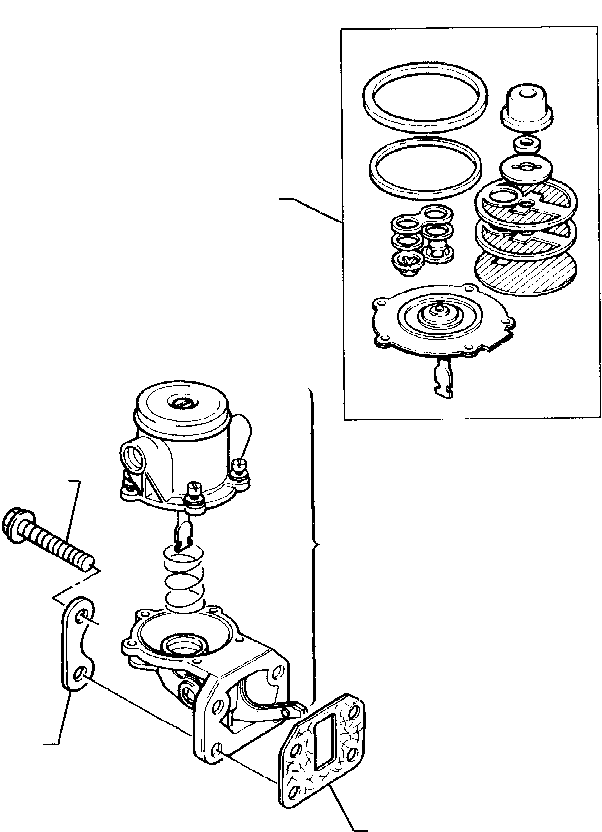 Backhoeloaders Komatsu / WB95R-1 WB97R-1 S/N 8901442-Up(wb9597r1) / PRE-LIFT PUMP (TURBO ENGINE)(A-0410 : 0420)