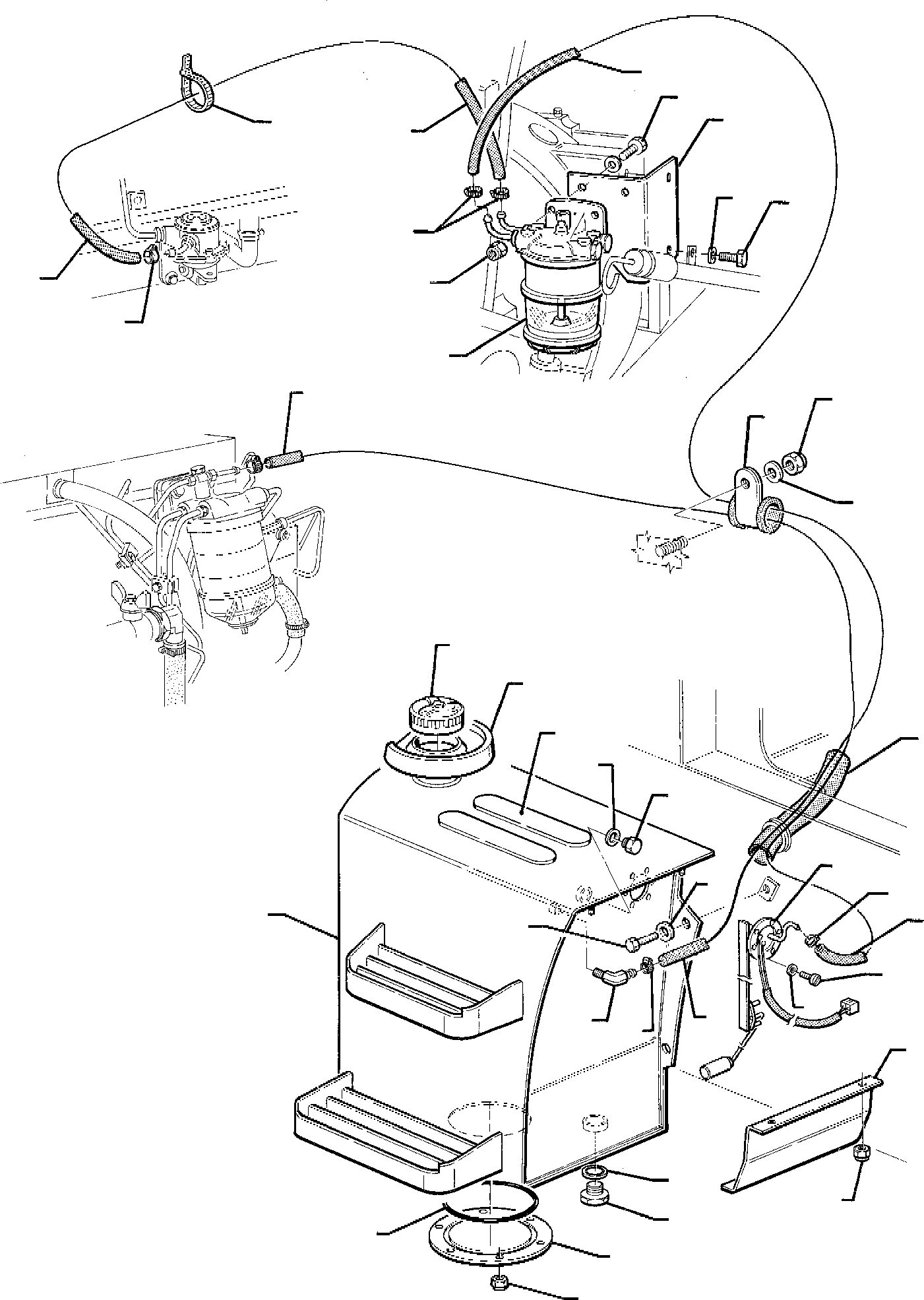 Backhoeloaders Komatsu / WB95R-1 WB97R-1 S/N 8901442-Up(wb9597r1) / FUEL PIPING(B-0100 : 1311)