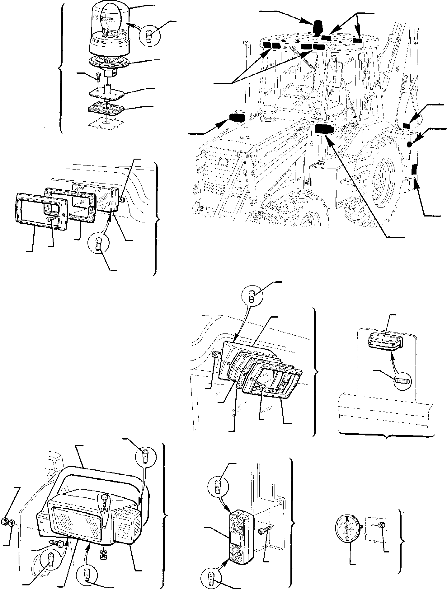 Backhoeloaders Komatsu / WB95R-1 WB97R-1 S/N 8901442-Up(wb9597r1) / ELECTRICAL SYSTEM (4/4)(B-0180 : 1530)
