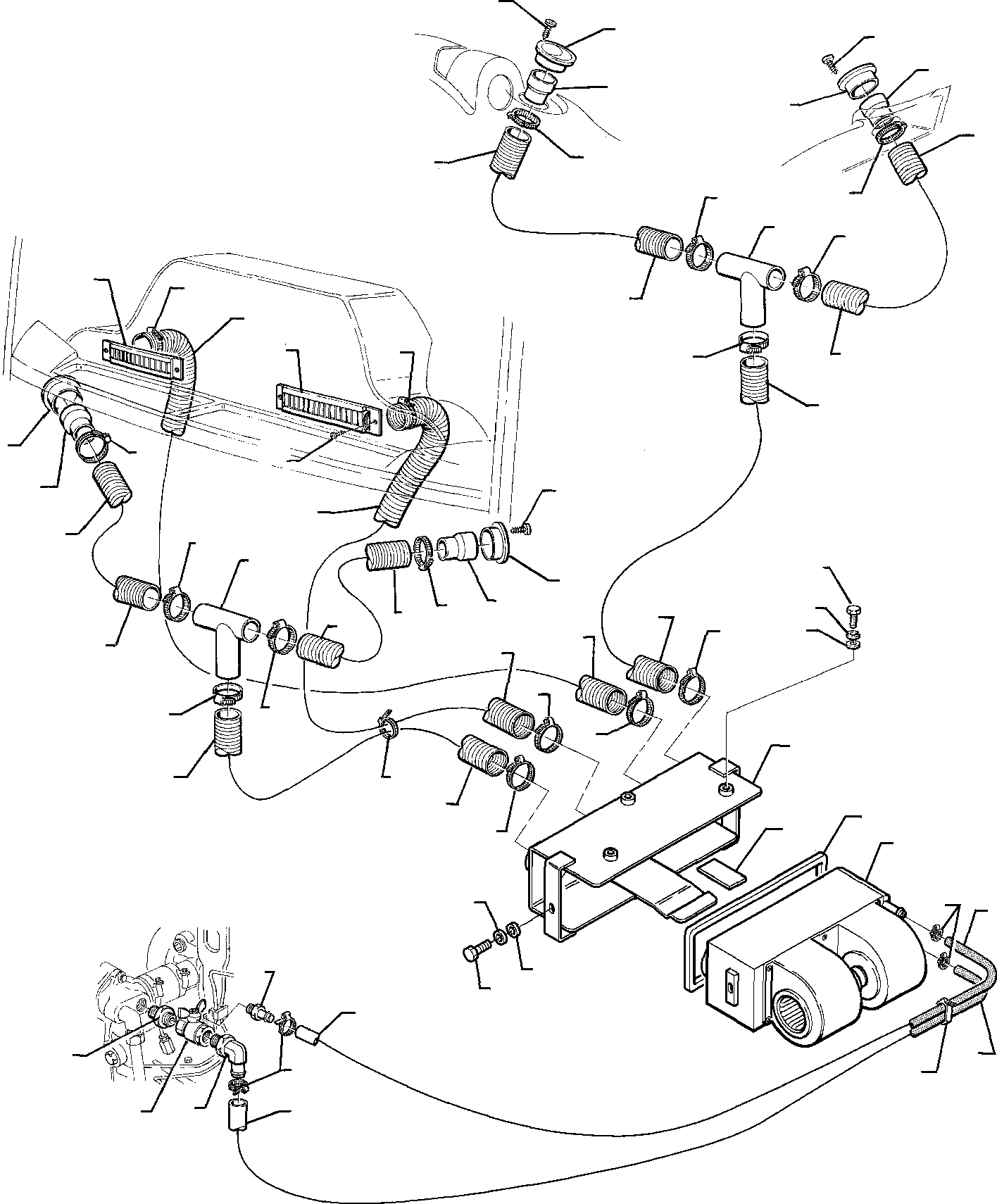 Backhoeloaders Komatsu / WB95R-1 WB97R-1 S/N 8901442-Up(wb9597r1) / HEATING SYSTEM(E-0120 : 5801)