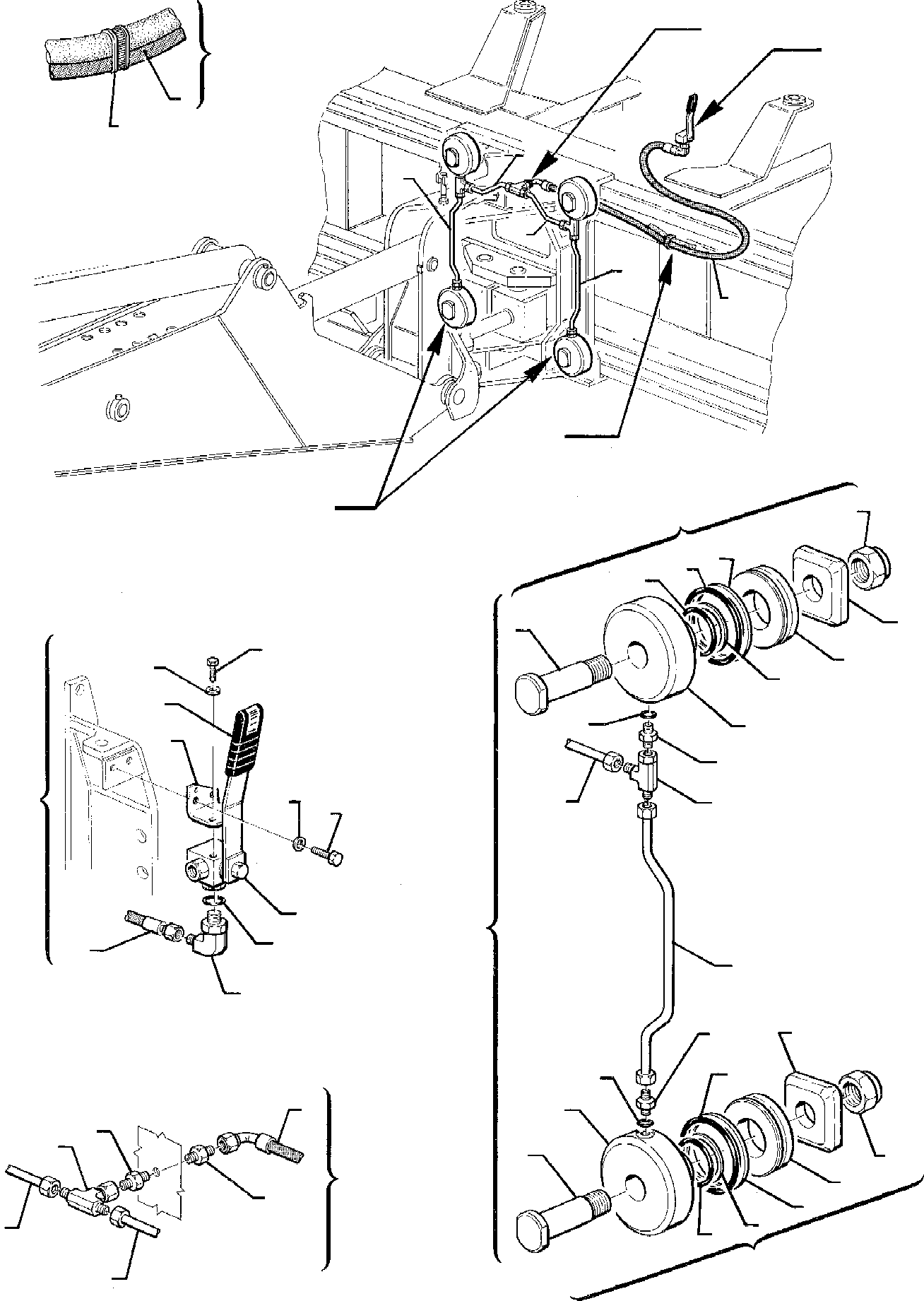 Backhoeloaders Komatsu / WB95R-1 WB97R-1 S/N 8901442-Up(wb9597r1) / HYDRAULIC PIPING (LOCKING CYLINDER LINE)(F-0290 : 6710)