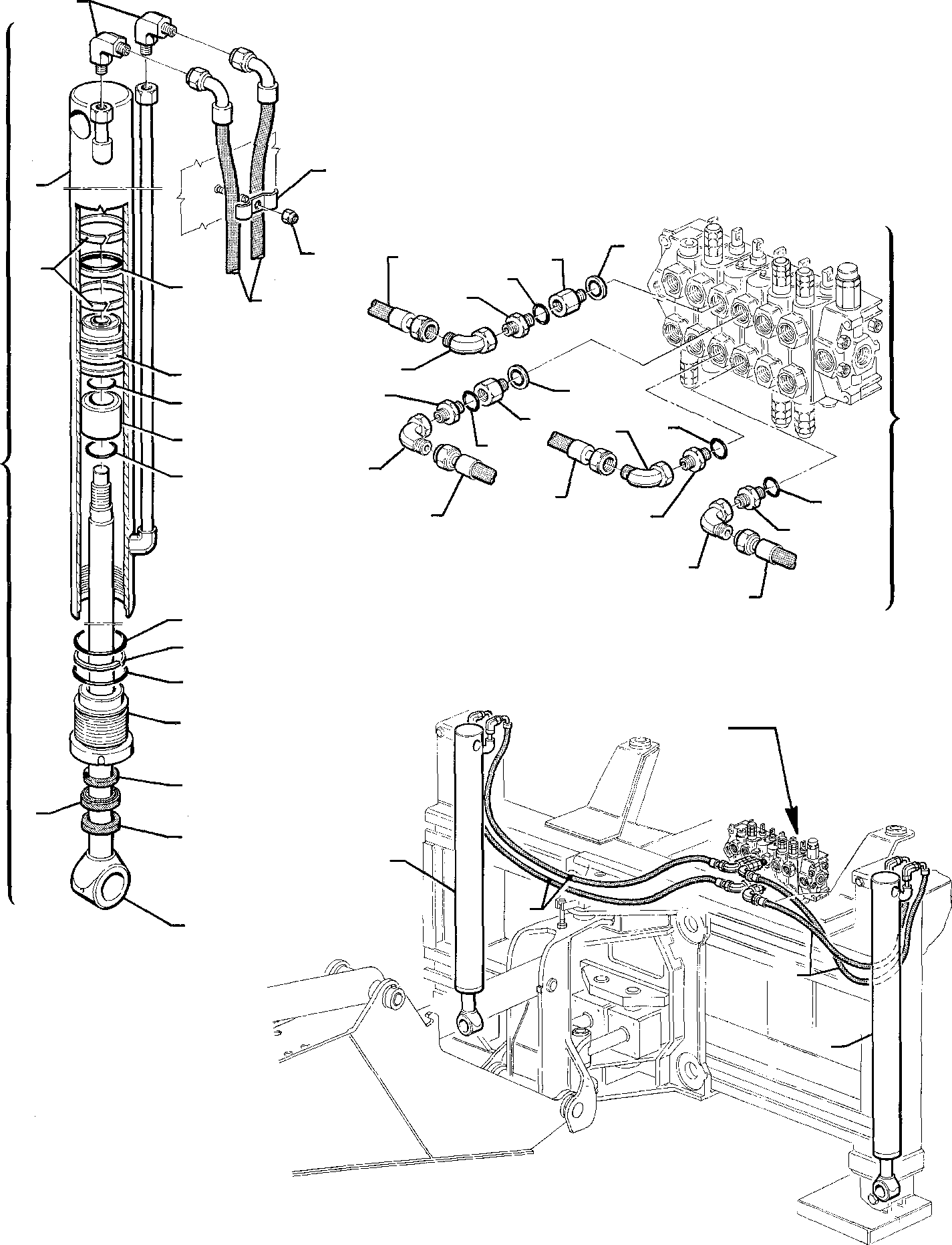 Backhoeloaders Komatsu / WB95R-1 WB97R-1 S/N 8901442-Up(wb9597r1) / HYDRAULIC PIPING (VERTICAL OUTRIGGER CYLINDER LINE)(F-0420 : 6770)