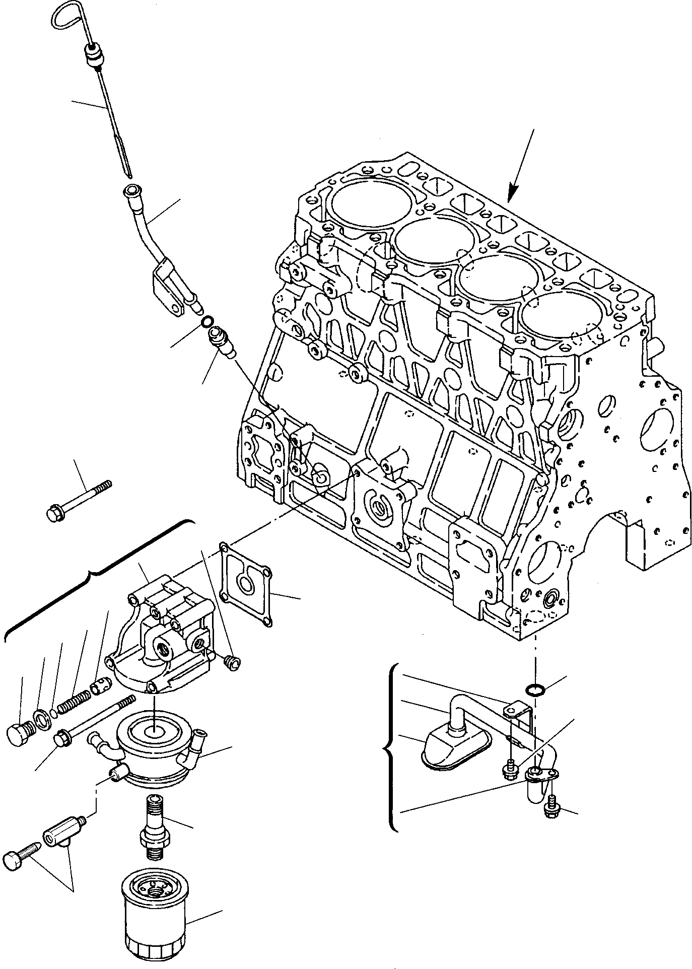 Backhoeloaders Komatsu / WB97S-2 S/N 97SF10001-Up(wb97s_2) / LUBRICATING OIL SYSTEM(A-0120 : 0301)