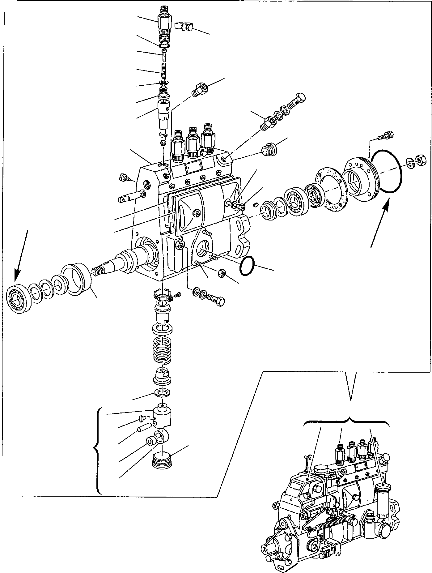Backhoeloaders Komatsu / WB97S-2 S/N 97SF10001-Up(wb97s_2) / FUEL INJECTION PUMP (1/2)(A-0170 : 0431)