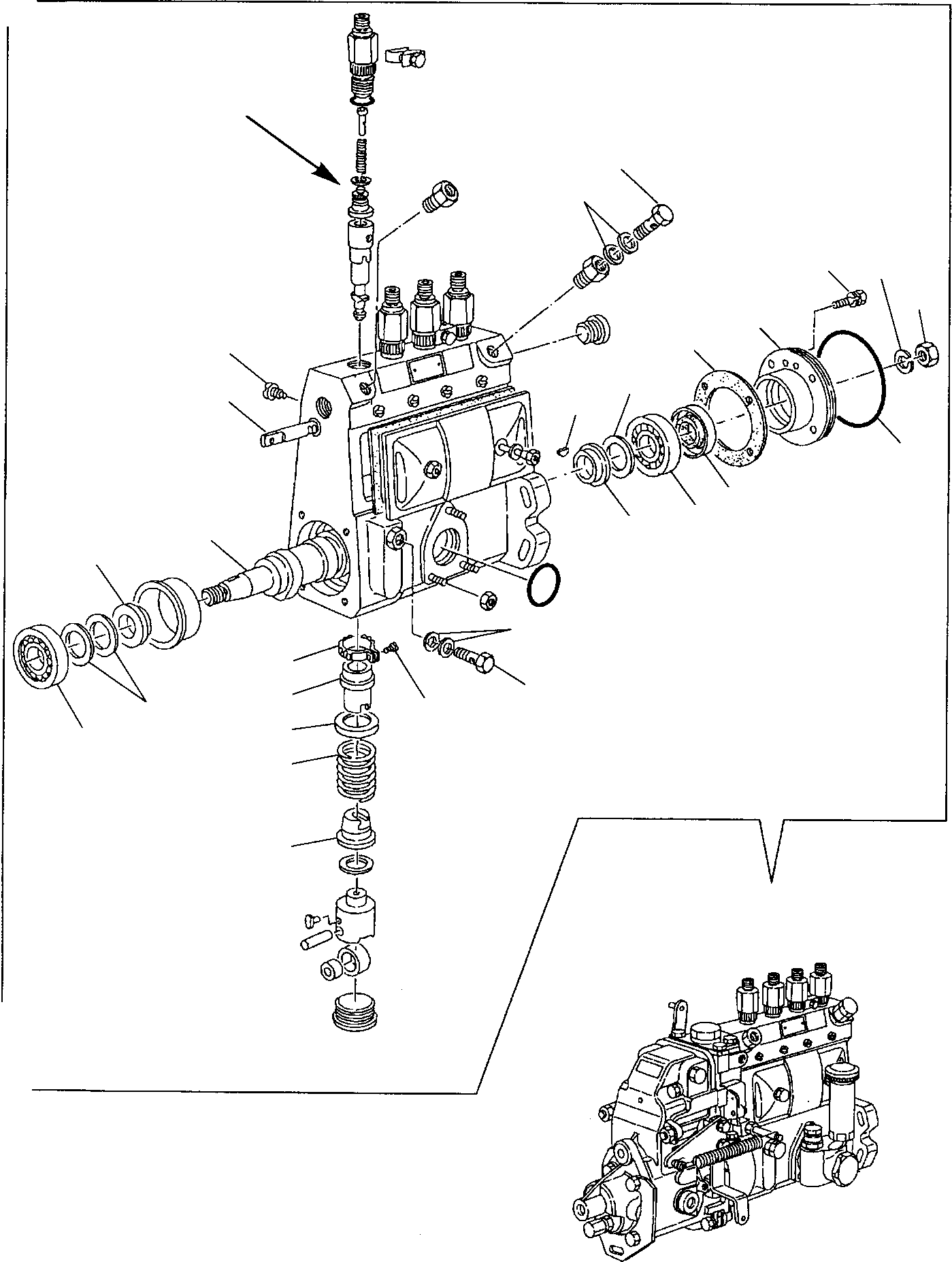 Backhoeloaders Komatsu / WB97S-2 S/N 97SF10001-Up(wb97s_2) / FUEL INJECTION PUMP (2/2)(A-0180 : 0441)