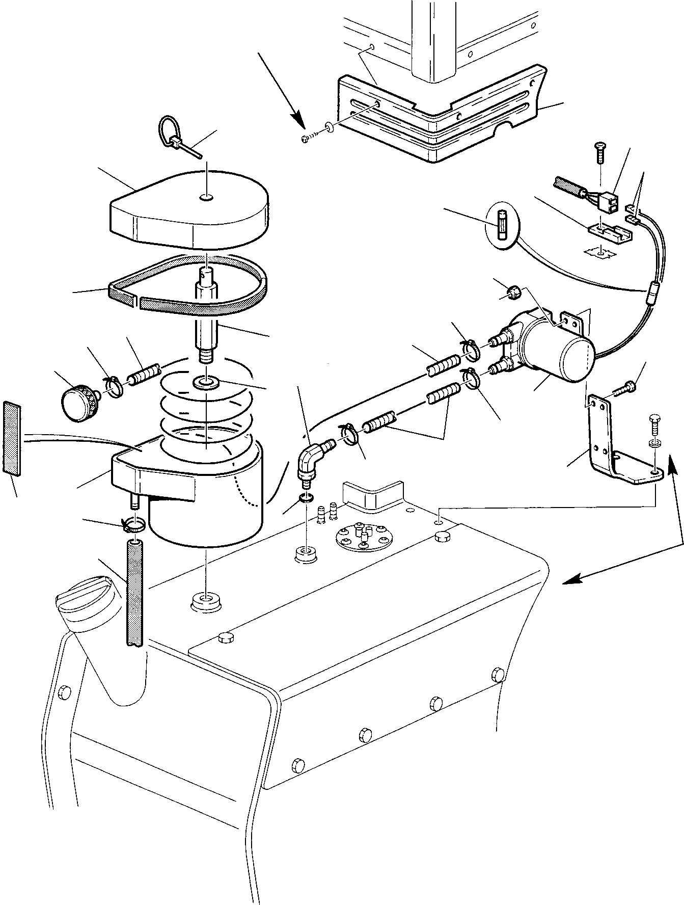 Backhoeloaders Komatsu / WB97S-2 S/N 97SF10001-Up(wb97s_2) / SELF SUPPLY PUMP (OPTIONAL)(B-0100 : 1320)