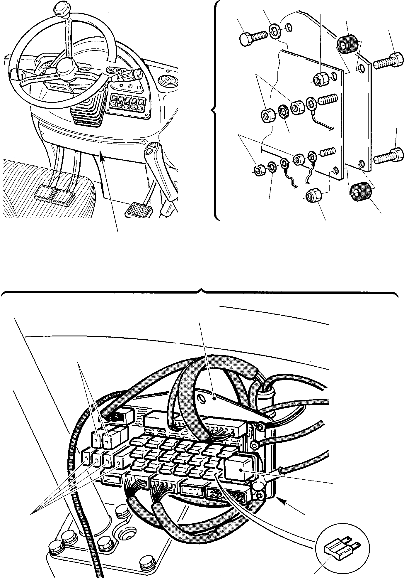 Backhoeloaders Komatsu / WB97S-2 S/N 97SF10001-Up(wb97s_2) / FUSES BOX(B-0130 : 1420)