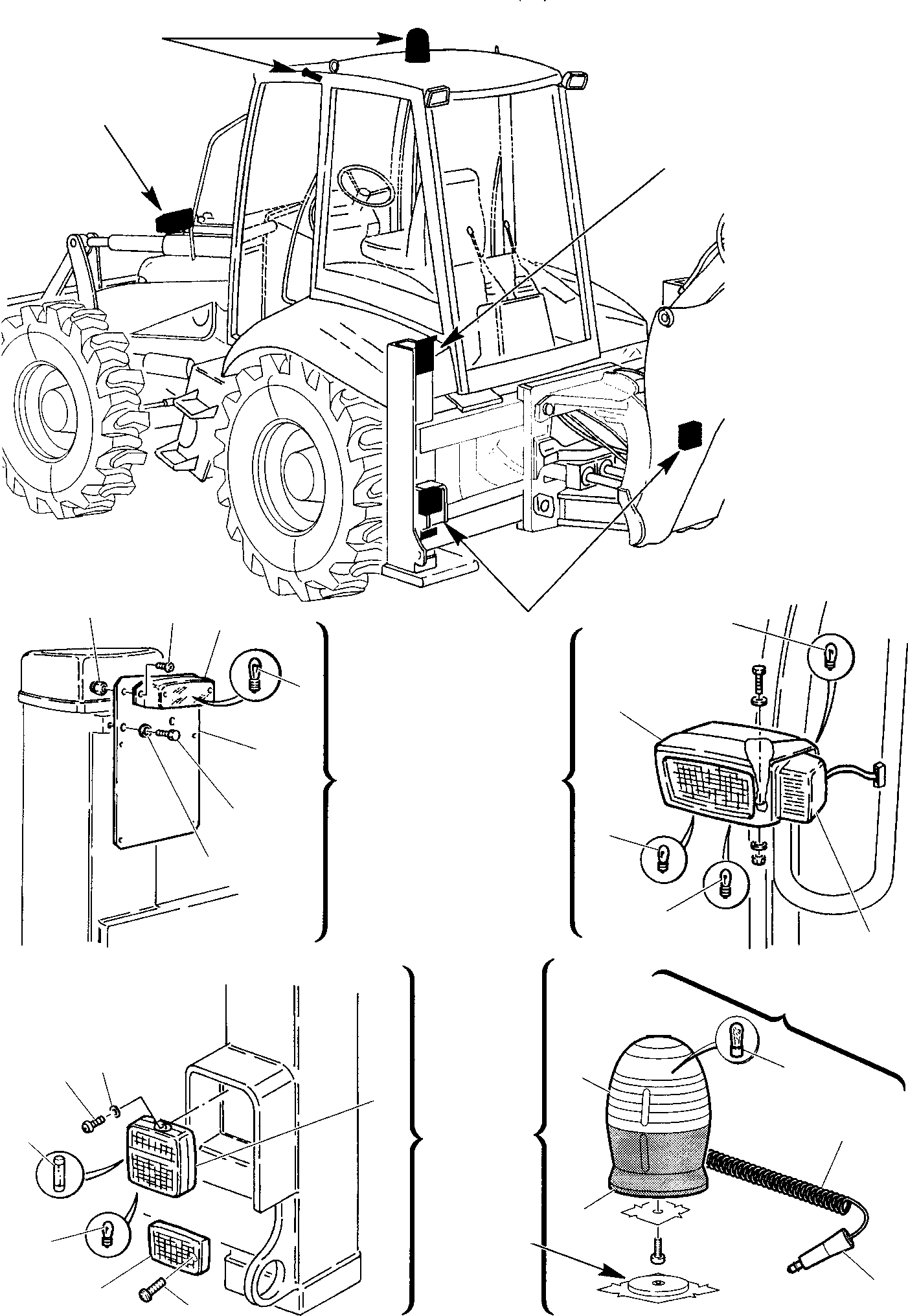 Backhoeloaders Komatsu / WB97S-2 S/N 97SF10001-Up(wb97s_2) / ELECTRICAL SYSTEM (4/6)(B-0190 : 1530)