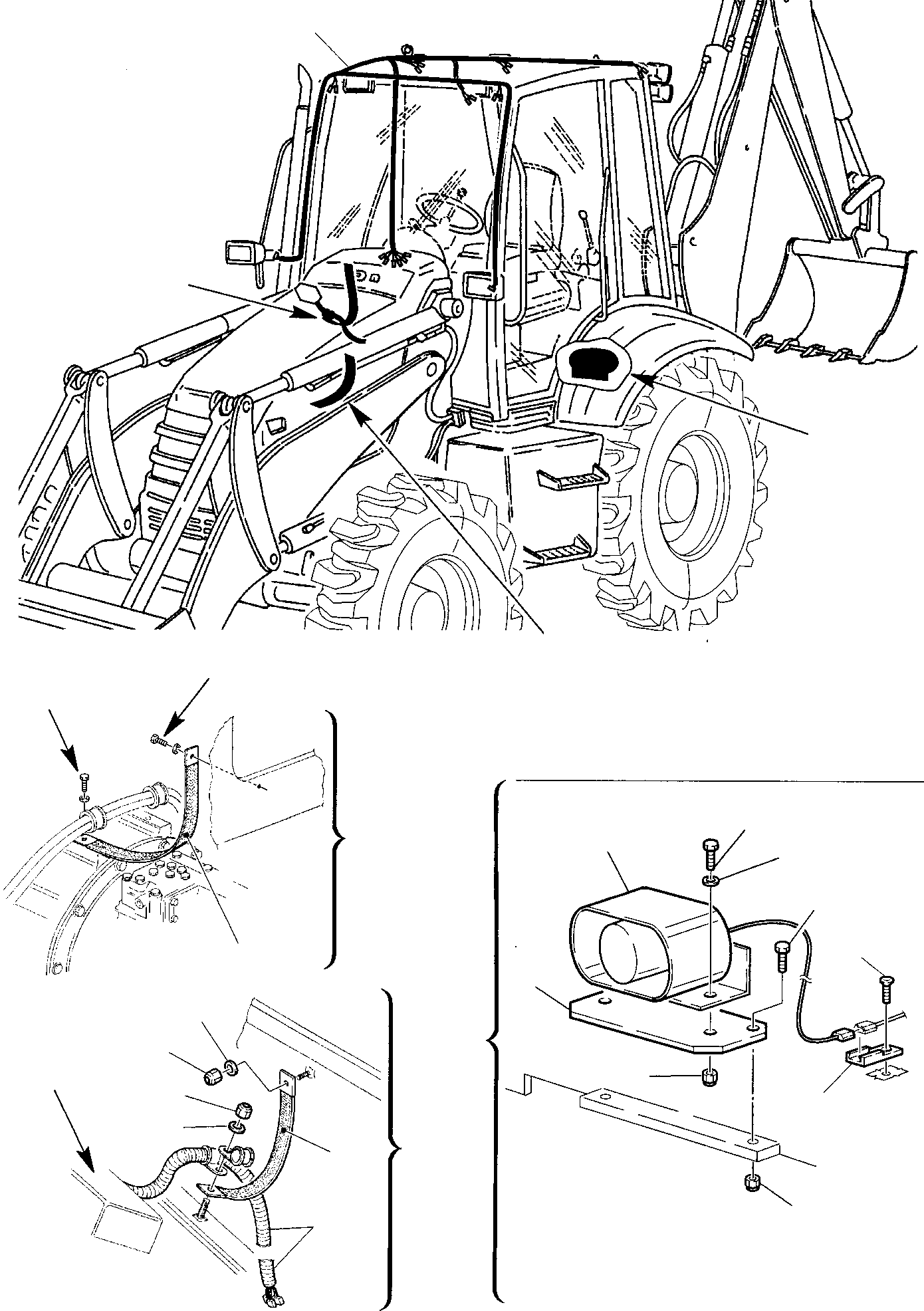 Backhoeloaders Komatsu / WB97S-2 S/N 97SF10001-Up(wb97s_2) / ELECTRICAL SYSTEM (6/6)(B-0210 : 1550)