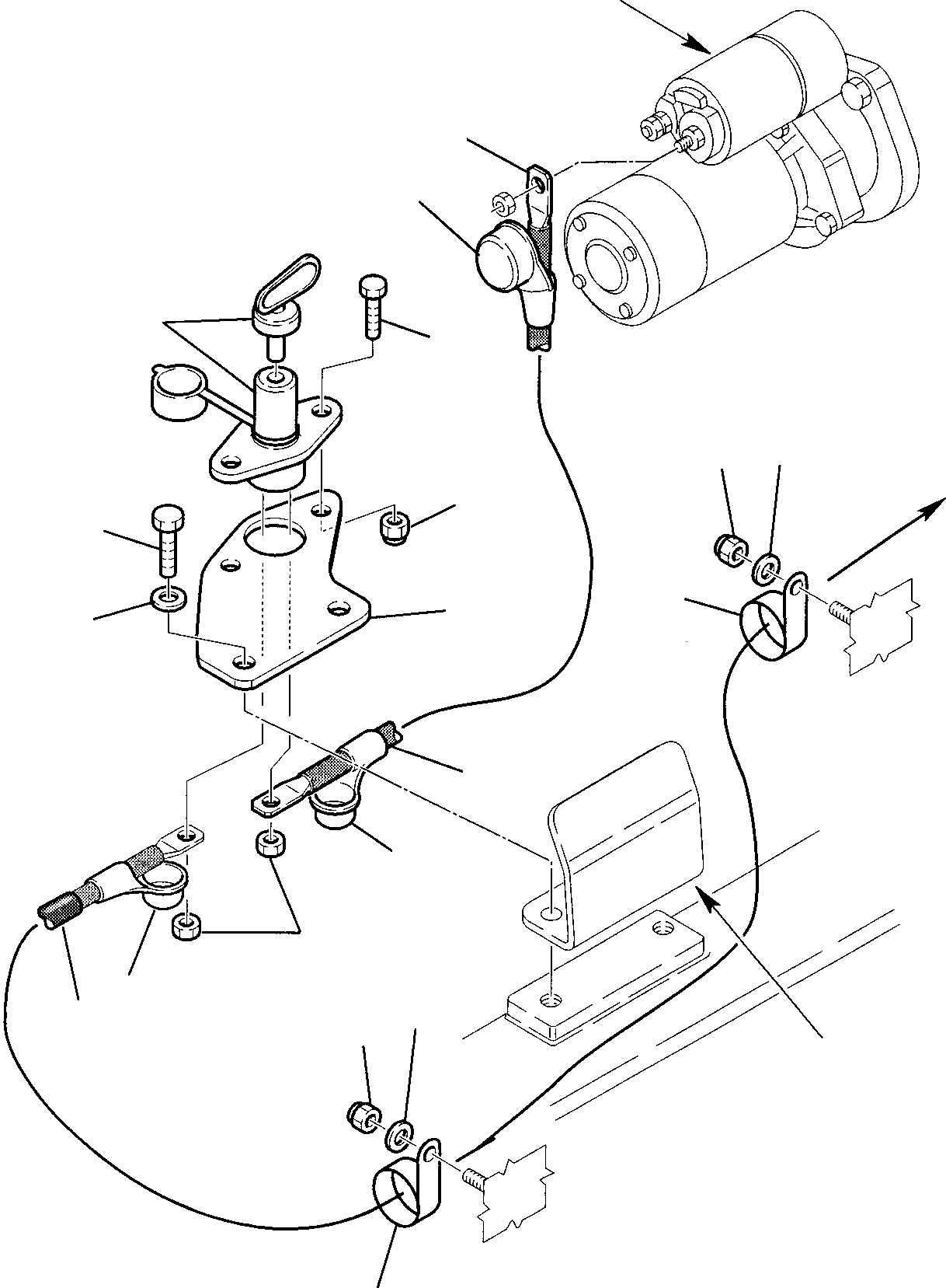 Backhoeloaders Komatsu / WB97S-2 S/N 97SF10001-Up(wb97s_2) / BATTERY DETACHMENT(B-0220 : 1560)