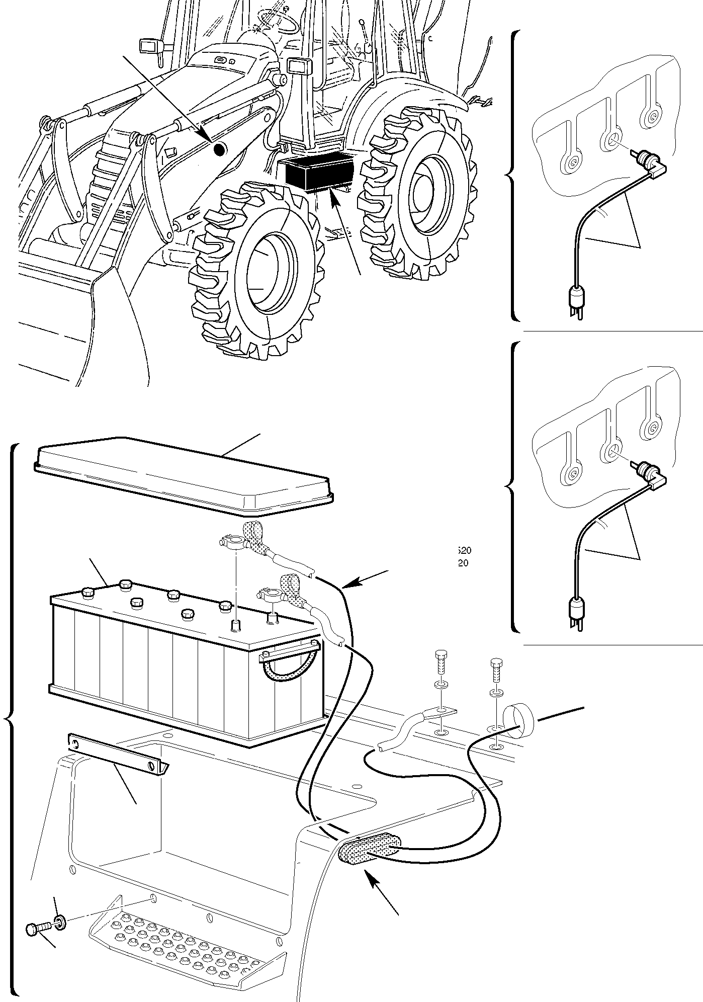 Backhoeloaders Komatsu / WB97S-2 S/N 97SF10001-Up(wb97s_2) / ARTIC VERSION(B-0230 : 1600)