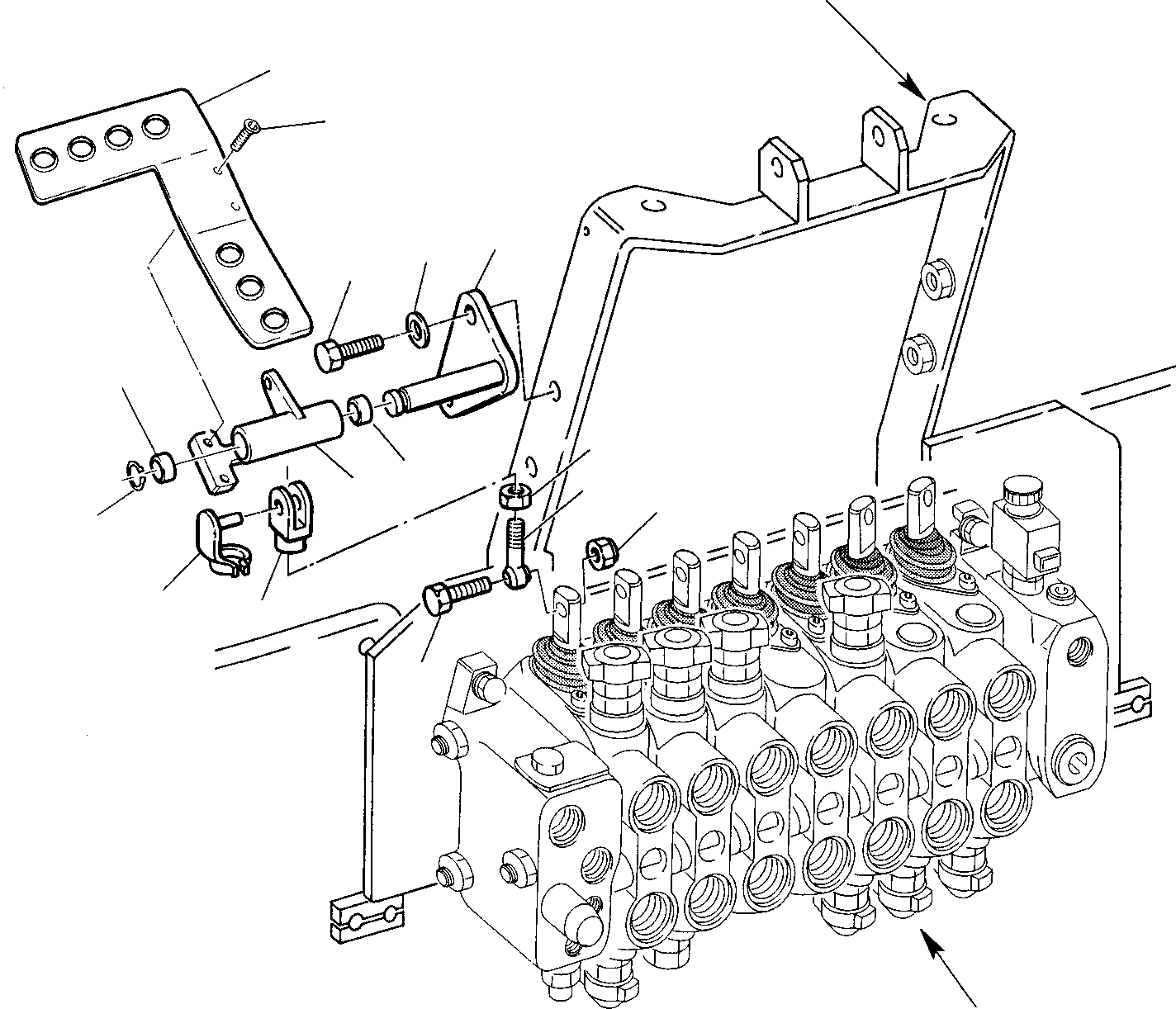 Backhoeloaders Komatsu / WB97S-2 S/N 97SF10001-Up(wb97s_2) / BACKHOE CONTROL PEDAL (LEFT SIDE)(D-0100 : 4500)