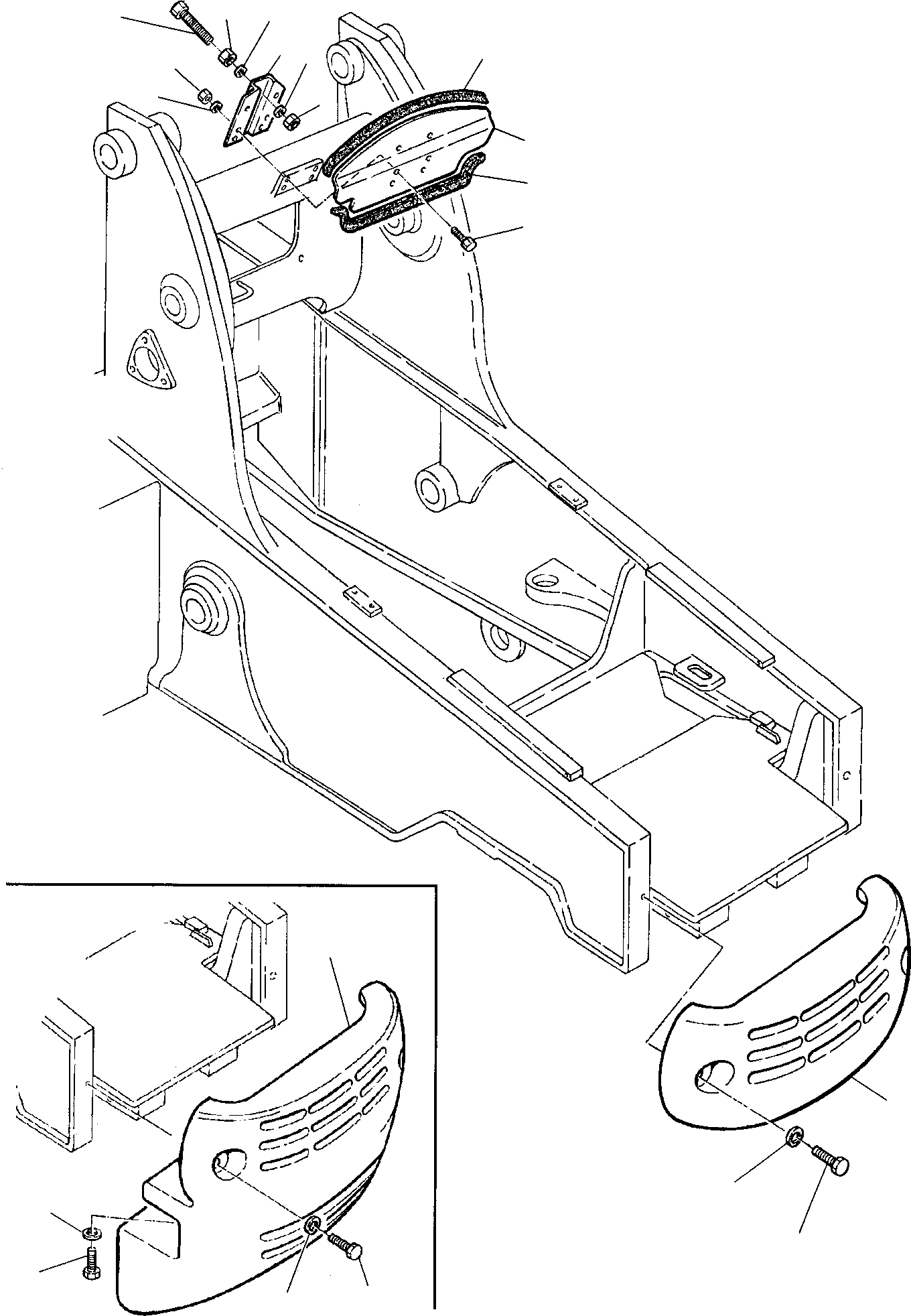 Backhoeloaders Komatsu / WB97S-2 S/N 97SF10001-Up(wb97s_2) / COVERS (2/3)(E-0020 : 5010)