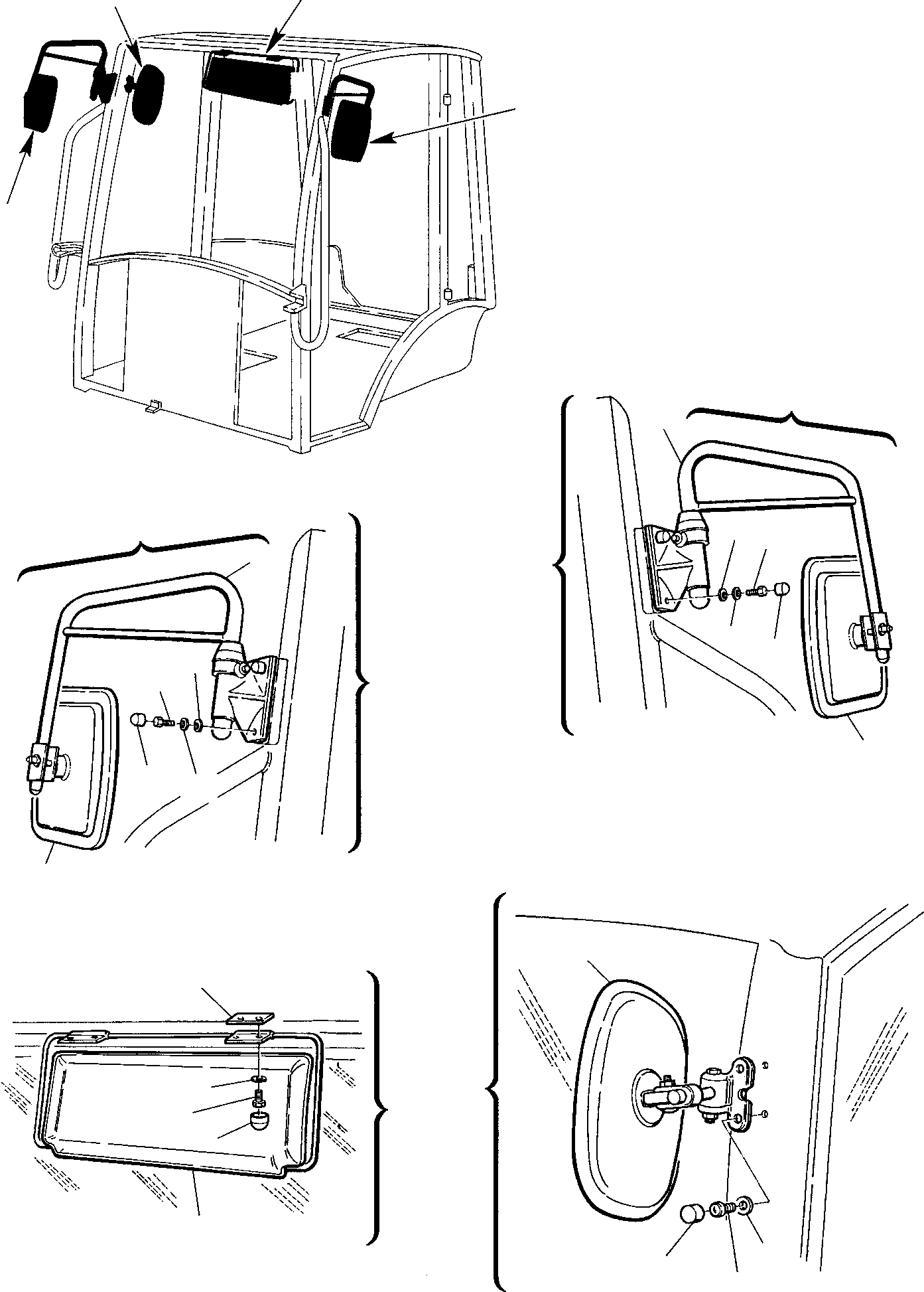 Backhoeloaders Komatsu / WB97S-2 S/N 97SF10001-Up(wb97s_2) / CABIN (10/11)(E-0150 : 5245)