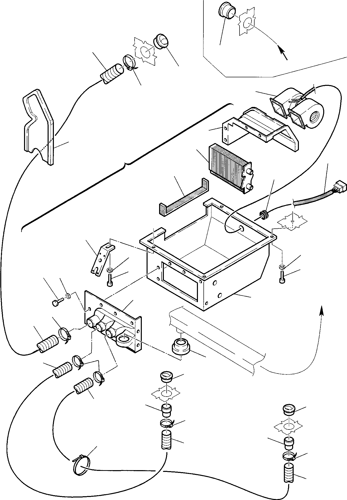 Backhoeloaders Komatsu / WB97S-2 S/N 97SF10001-Up(wb97s_2) / HEATING SYSTEM (1/2)(E-0180 : 5800)