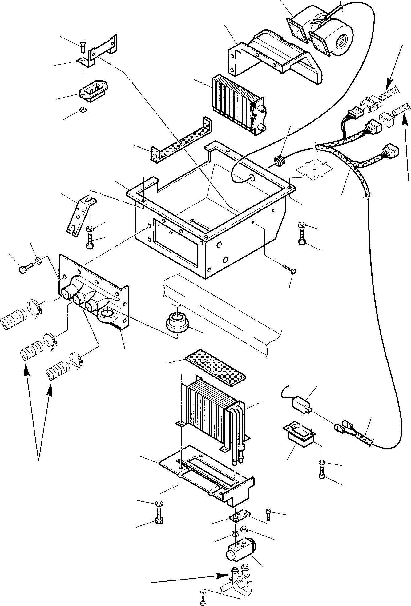 Backhoeloaders Komatsu / WB97S-2 S/N 97SF10001-Up(wb97s_2) / CABIN AIR BLENDING SYSTEM (1/2)(E-0200 : 5900)