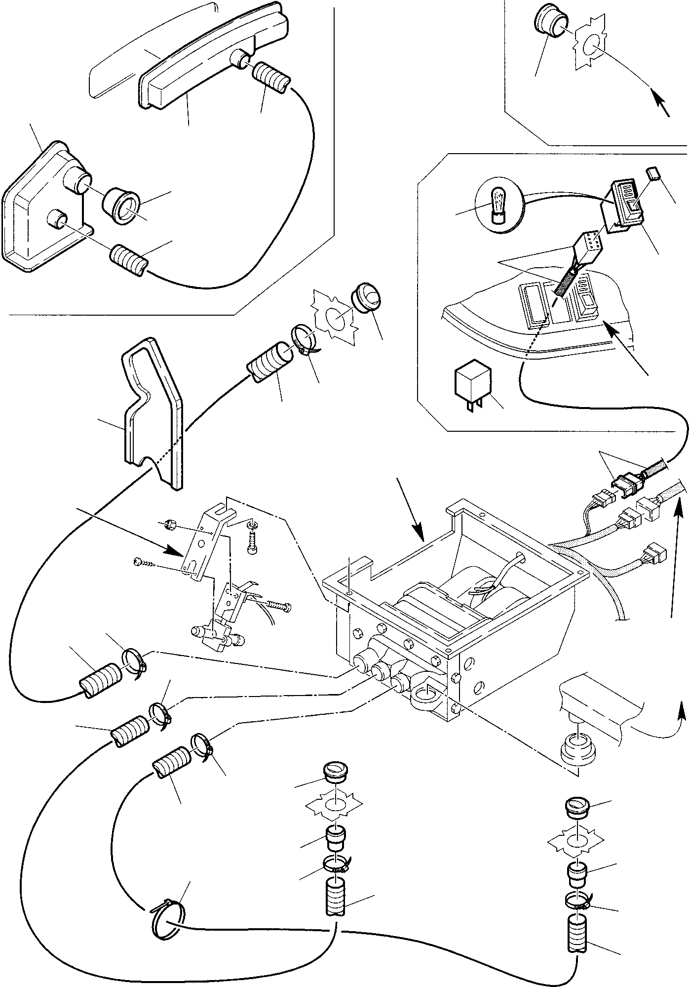 Backhoeloaders Komatsu / WB97S-2 S/N 97SF10001-Up(wb97s_2) / CABIN AIR BLENDING SYSTEM (2/2)(E-0210 : 5910)