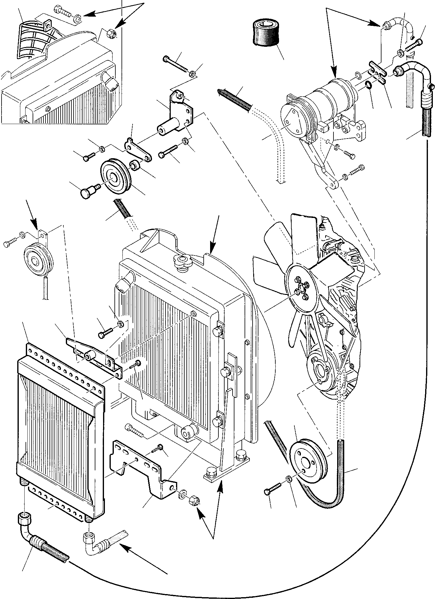 Backhoeloaders Komatsu / WB97S-2 S/N 97SF10001-Up(wb97s_2) / MOTOR AIR BLENDING SYSTEM (1/2)(E-0220 : 5920)