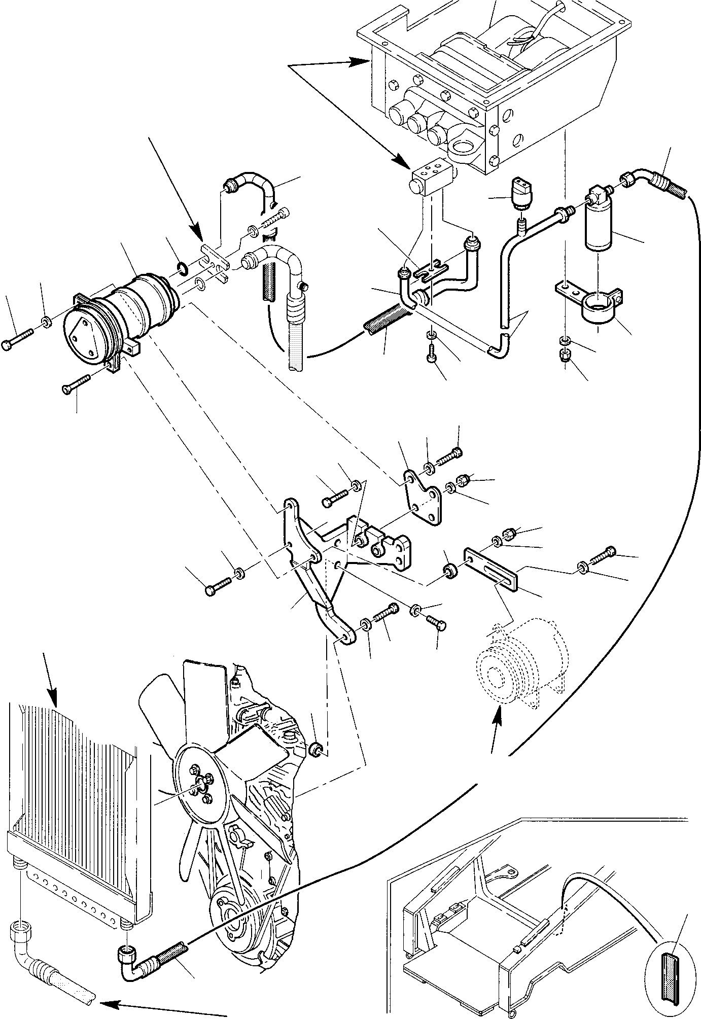 Backhoeloaders Komatsu / WB97S-2 S/N 97SF10001-Up(wb97s_2) / MOTOR AIR BLENDING SYSTEM (2/2)(E-0230 : 5930)