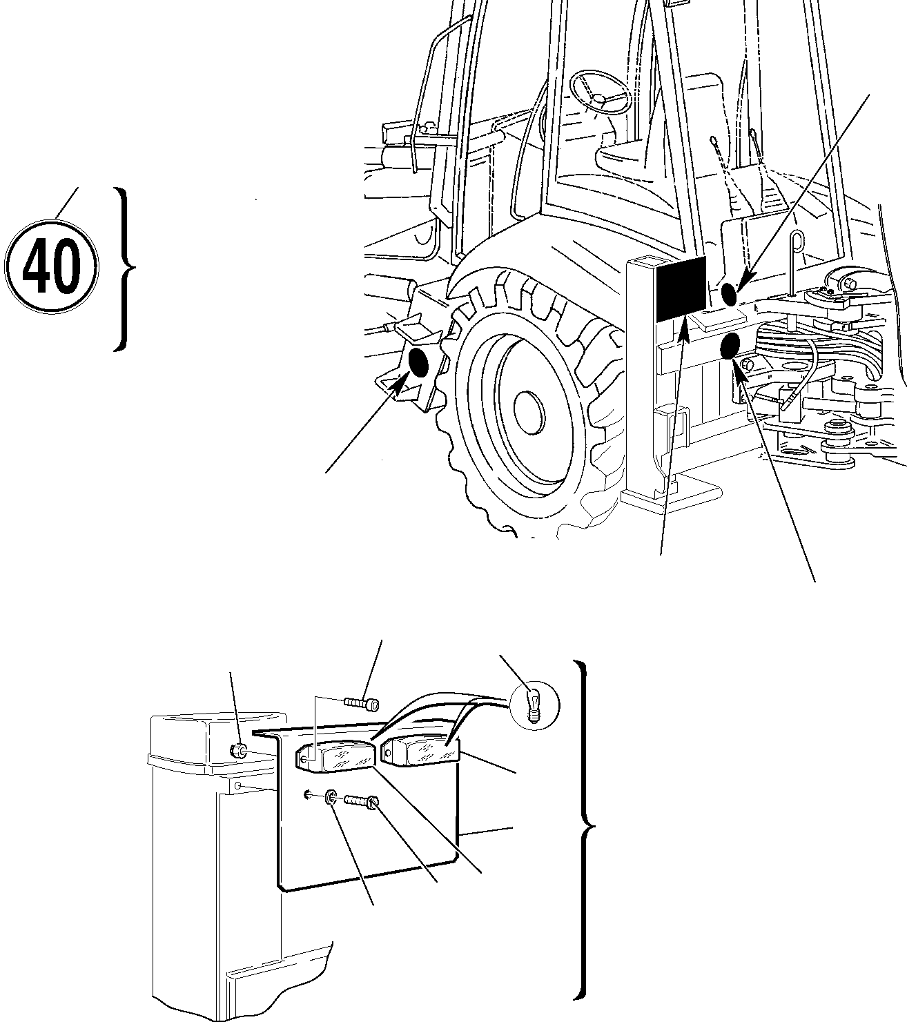 Backhoeloaders Komatsu / WB97S-2 S/N 97SF10001-Up(wb97s_2) / ACCESSORIES FOR GERMANY (40 km/h VERSION)(H-0100 : 9980)