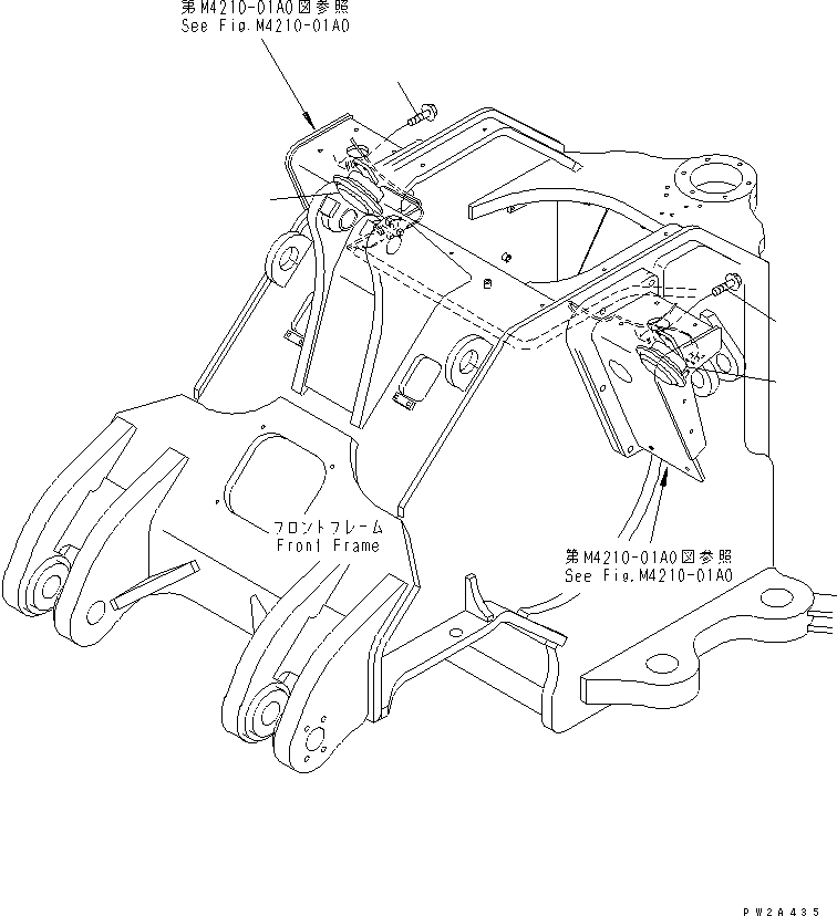 Komatsu parts book diagram for WD500-3 S/N 50001-UP: HORN(#50001-50085)