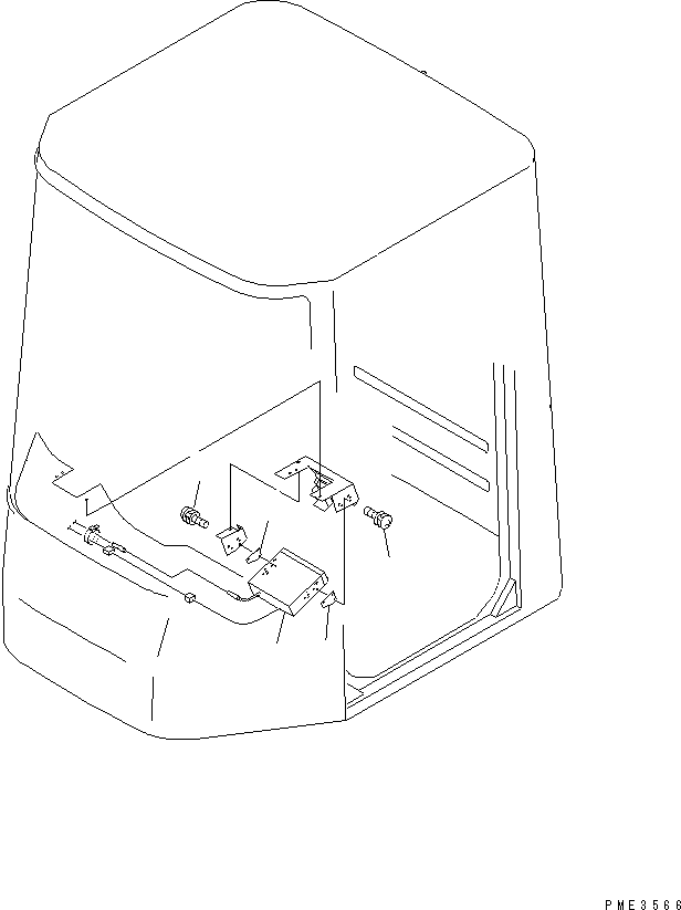 Komatsu parts book diagram for WD500-3 S/N 50001-UP: RADIO ? AM/FM (WITH CASSETTE) (FOR EC OR ASIA)