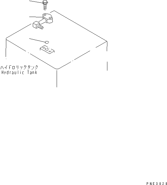 Komatsu parts book diagram for WD500-3 S/N 50001-UP: BRAKE CONTROL (DRAIN TUBE)