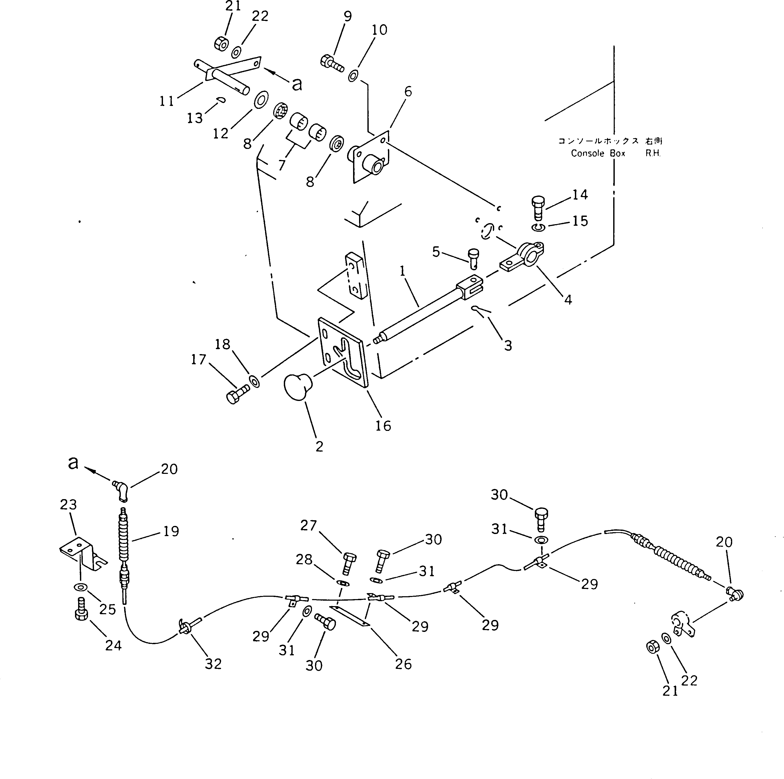 Wheel Dozers Komatsu / WD600-1H S/N 10001-UP (-50cent. Spec.)(wd600-0c) / RADIATOR SHUTTER (2/2)(030100 : 1286)