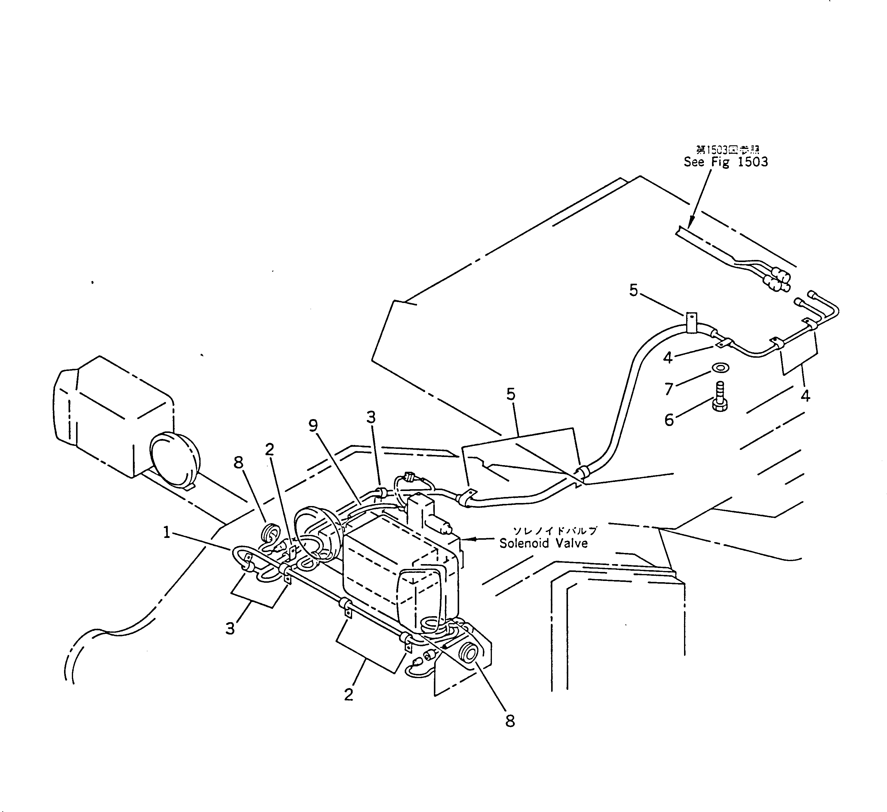 Wheel Dozers Komatsu / WD600-1H S/N 10001-UP (-50cent. Spec.)(wd600-0c) / ELECTRICAL SYSTEM (FRONT LINE)(030180 : 1502)