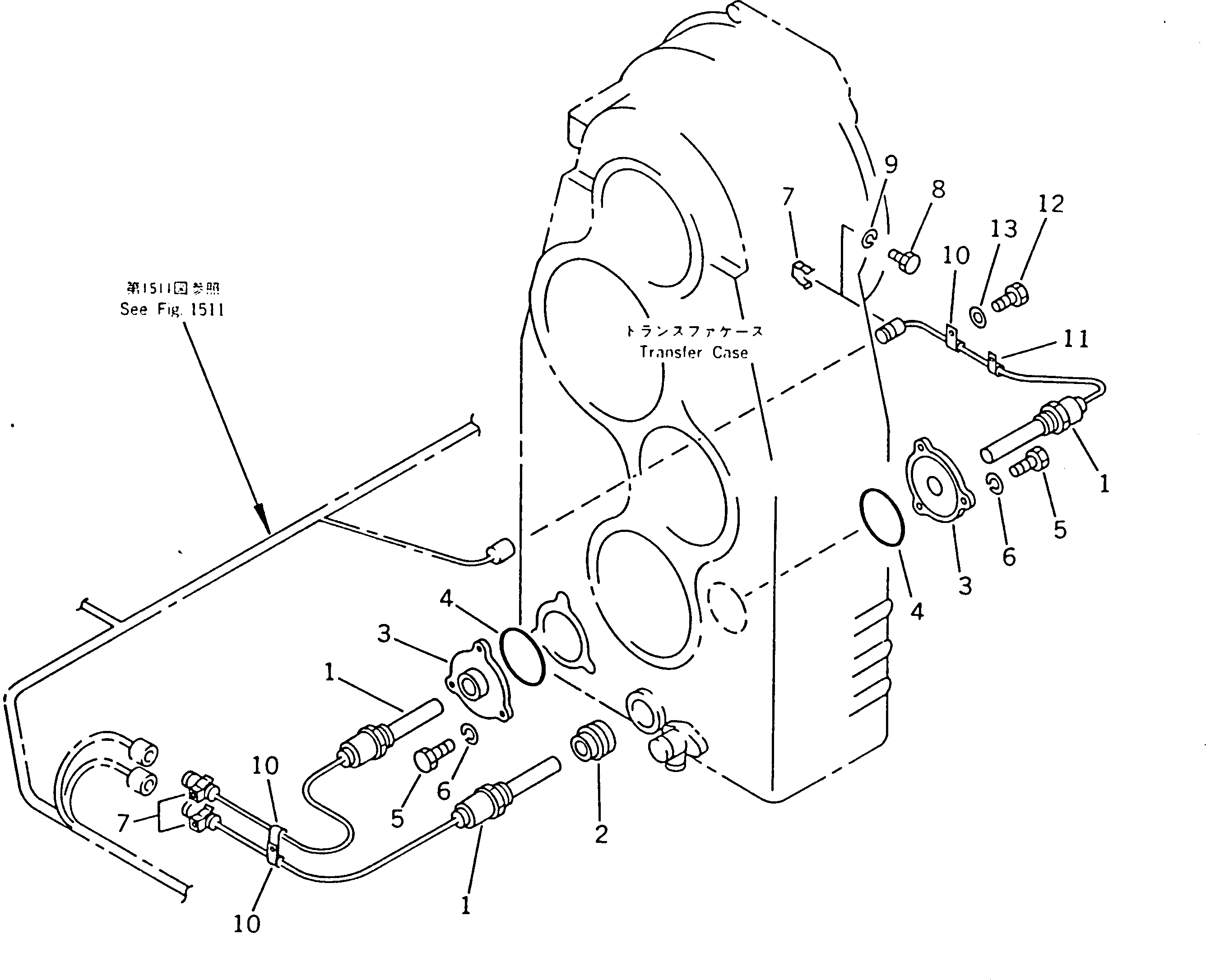 Wheel Dozers Komatsu / WD600-1H S/N 10001-UP (-50cent. Spec.)(wd600-0c) / OIL HEATER (5/6)(030300 : 1515)
