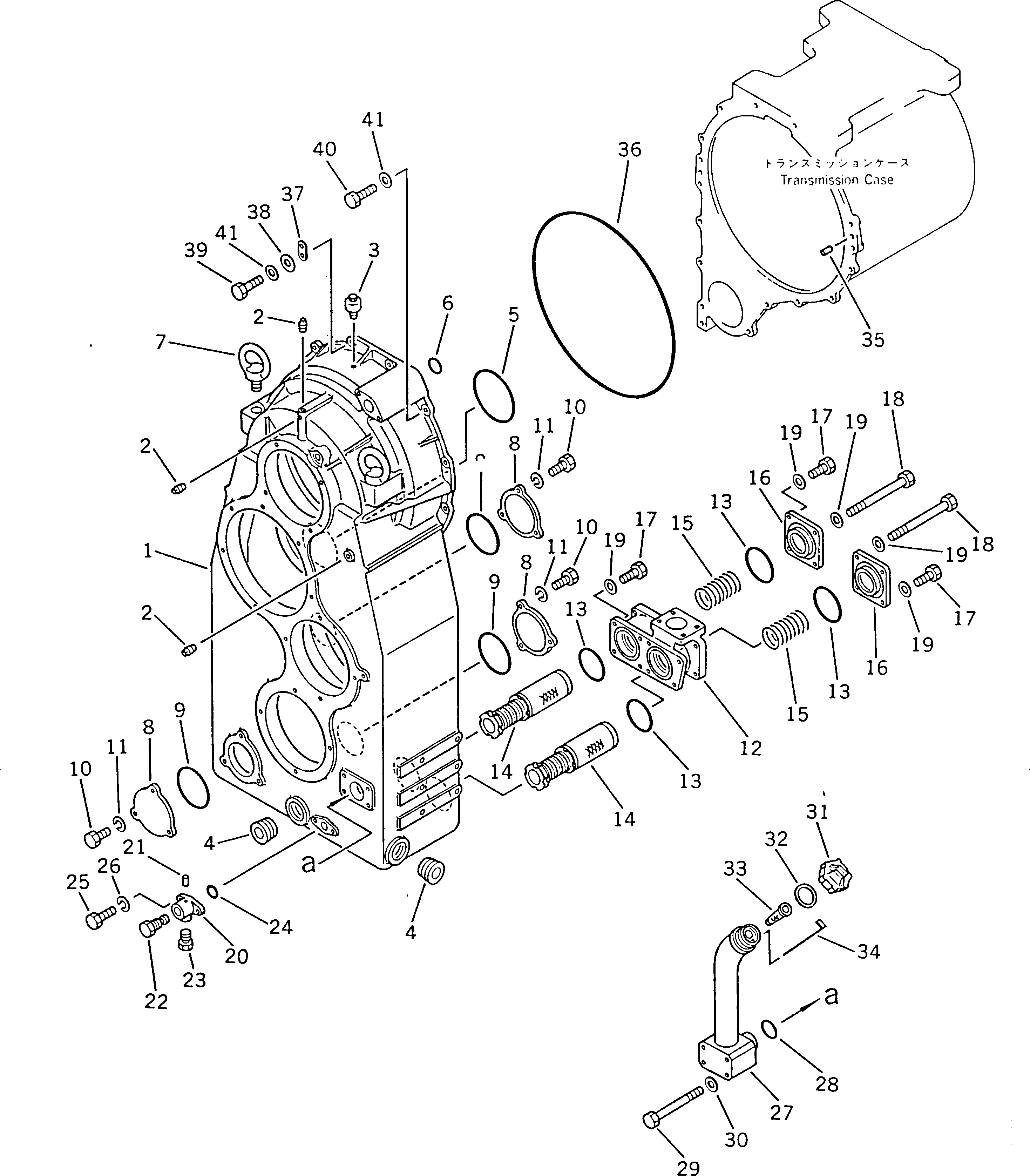 Wheel Dozers Komatsu / WD600-1H S/N 10001-UP (-50cent. Spec.)(wd600-0c) / TRANSFER CASE(060060 : 2402)